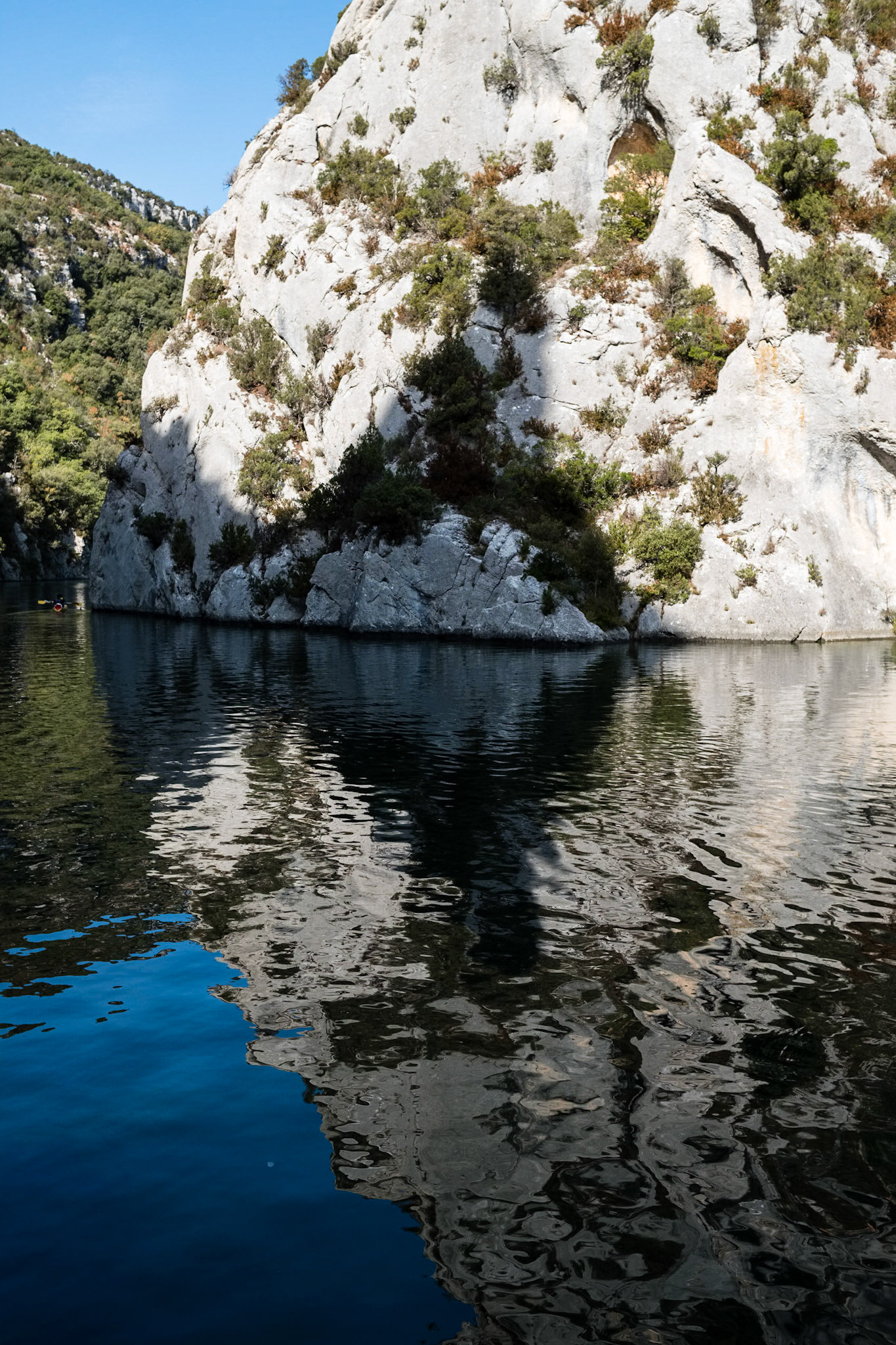 Les Basses Gorges du Verdon au départ de Quinson. Alpes de haute provence, France.