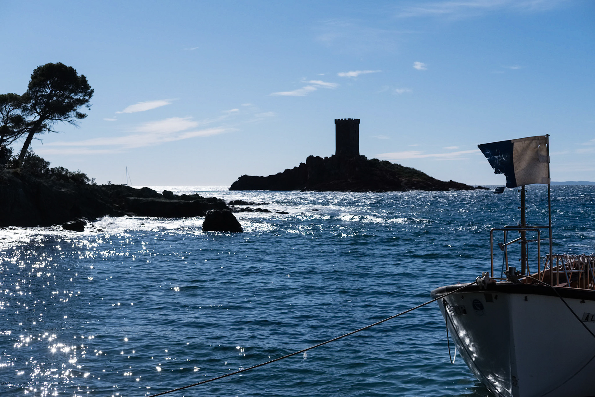 Le sentier du littoral entre Saint Raphaël et Agay. Saint Raphaël, Var, France
