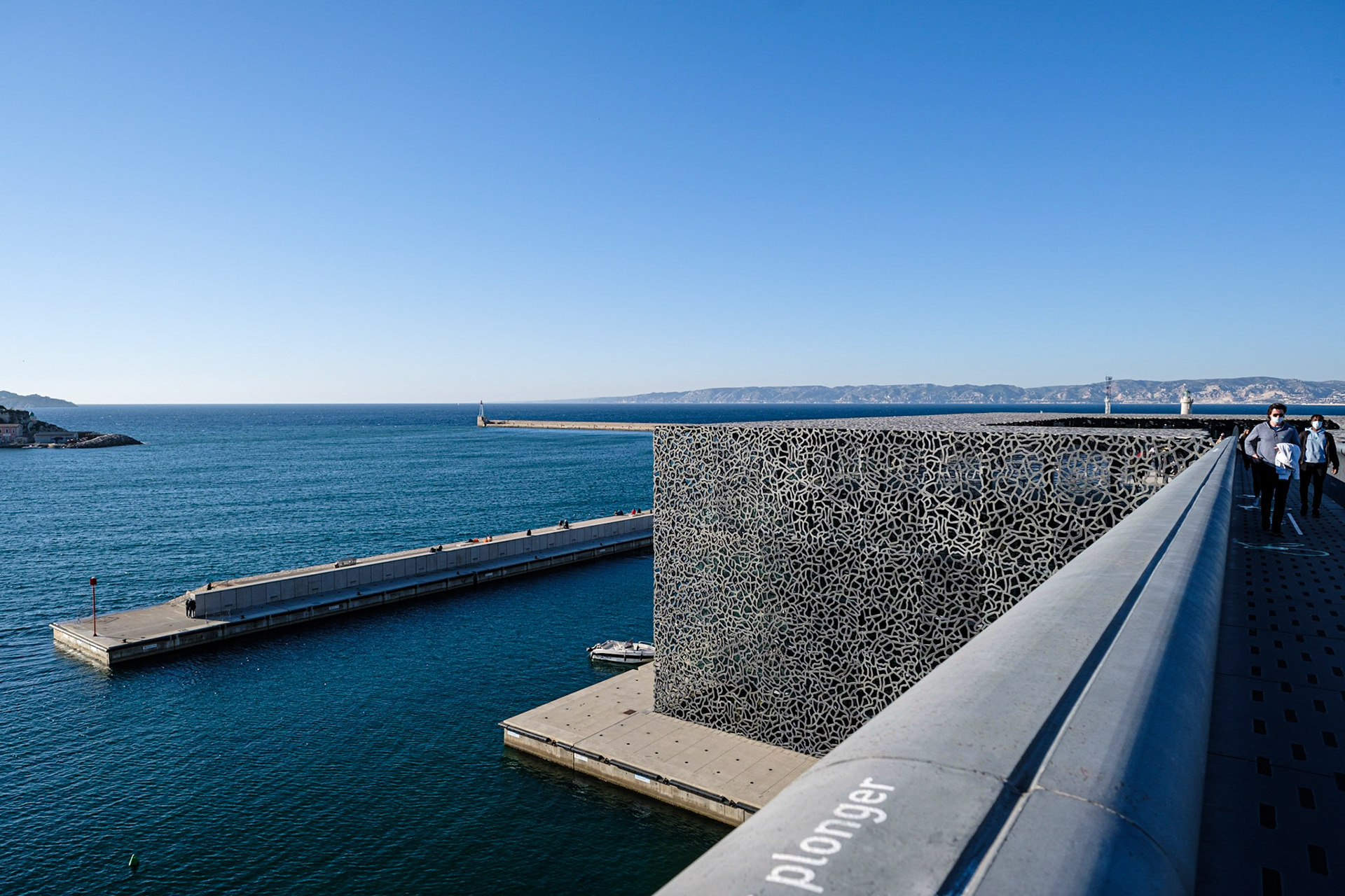 MUCEM, architecte Rudy Ricciotti (associé à Roland Carta). Marseille, Bouches du Rhône. France.