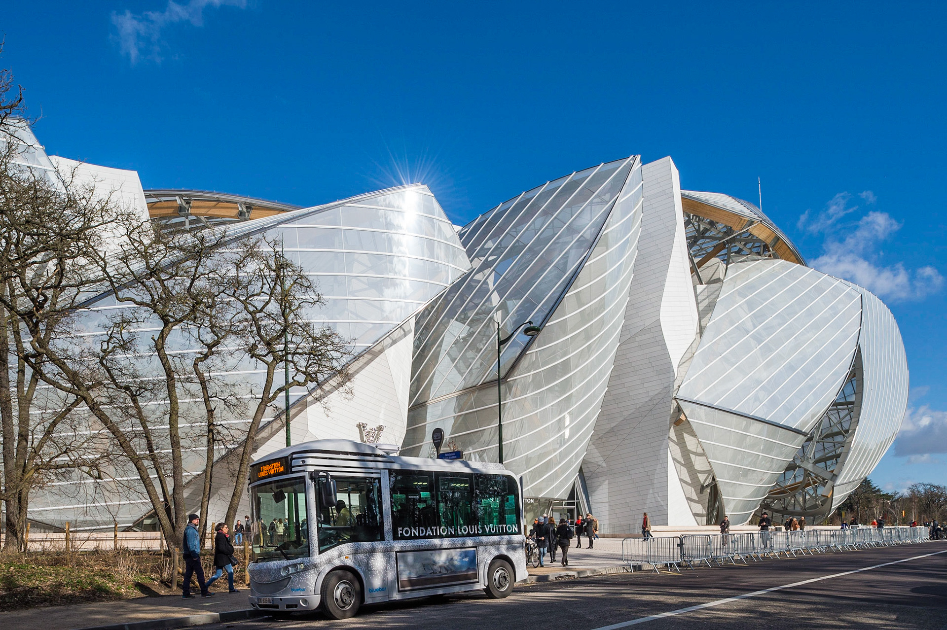 La Fondation d'entreprise Louis Vuitton, Paris. Frank Gehry architecte.