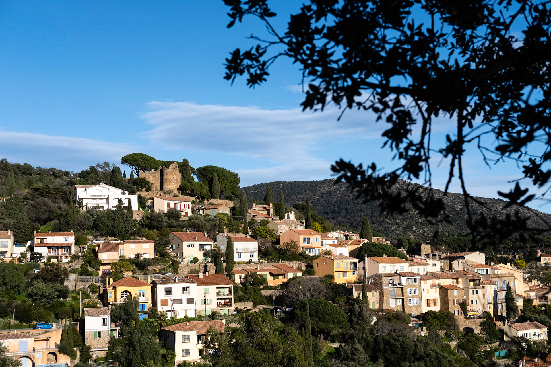 Le village de Bormes les Mimosas, Var, France.