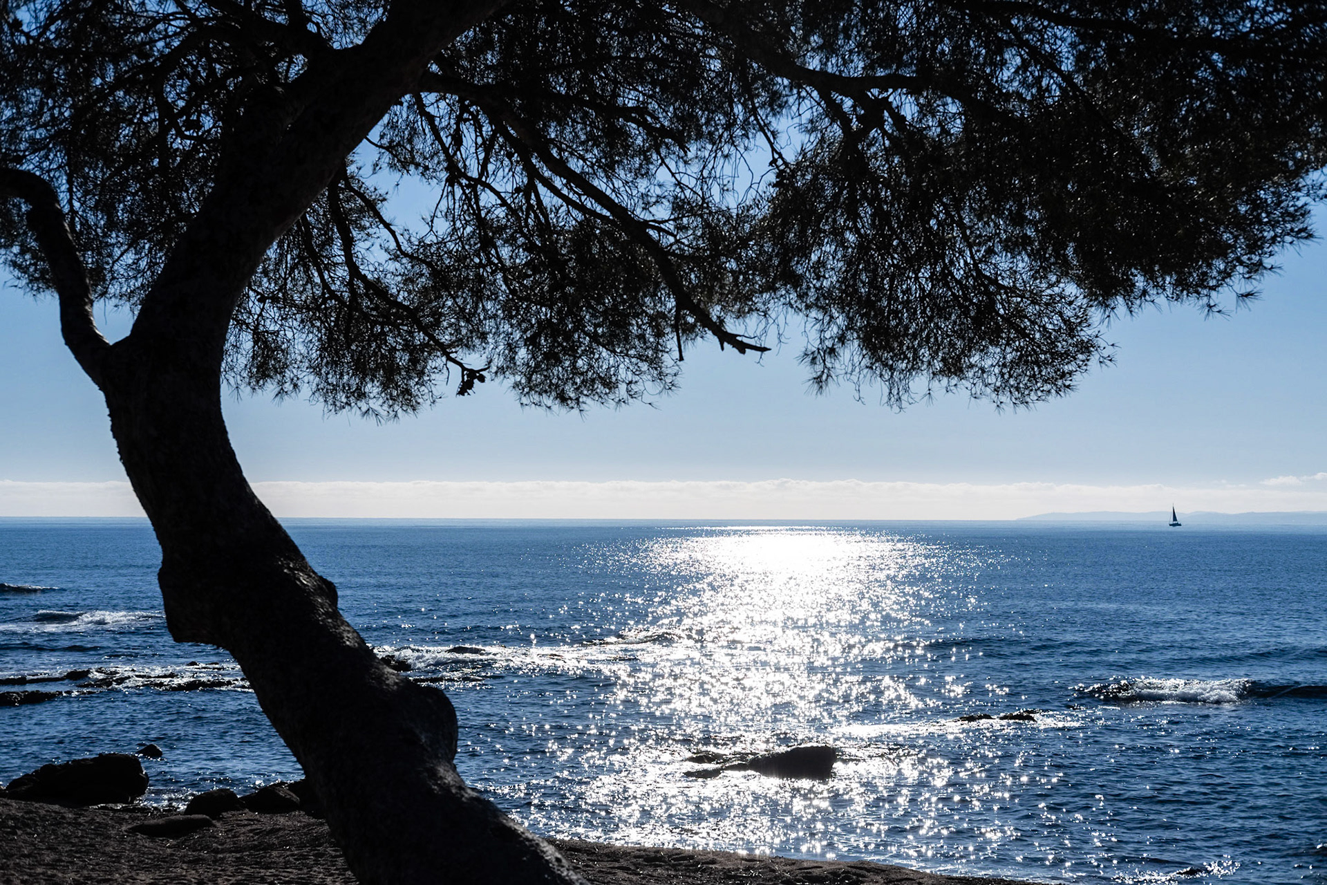 Le sentier du littoral entre Saint Raphaël et Agay. Saint Raphaël, Var, France