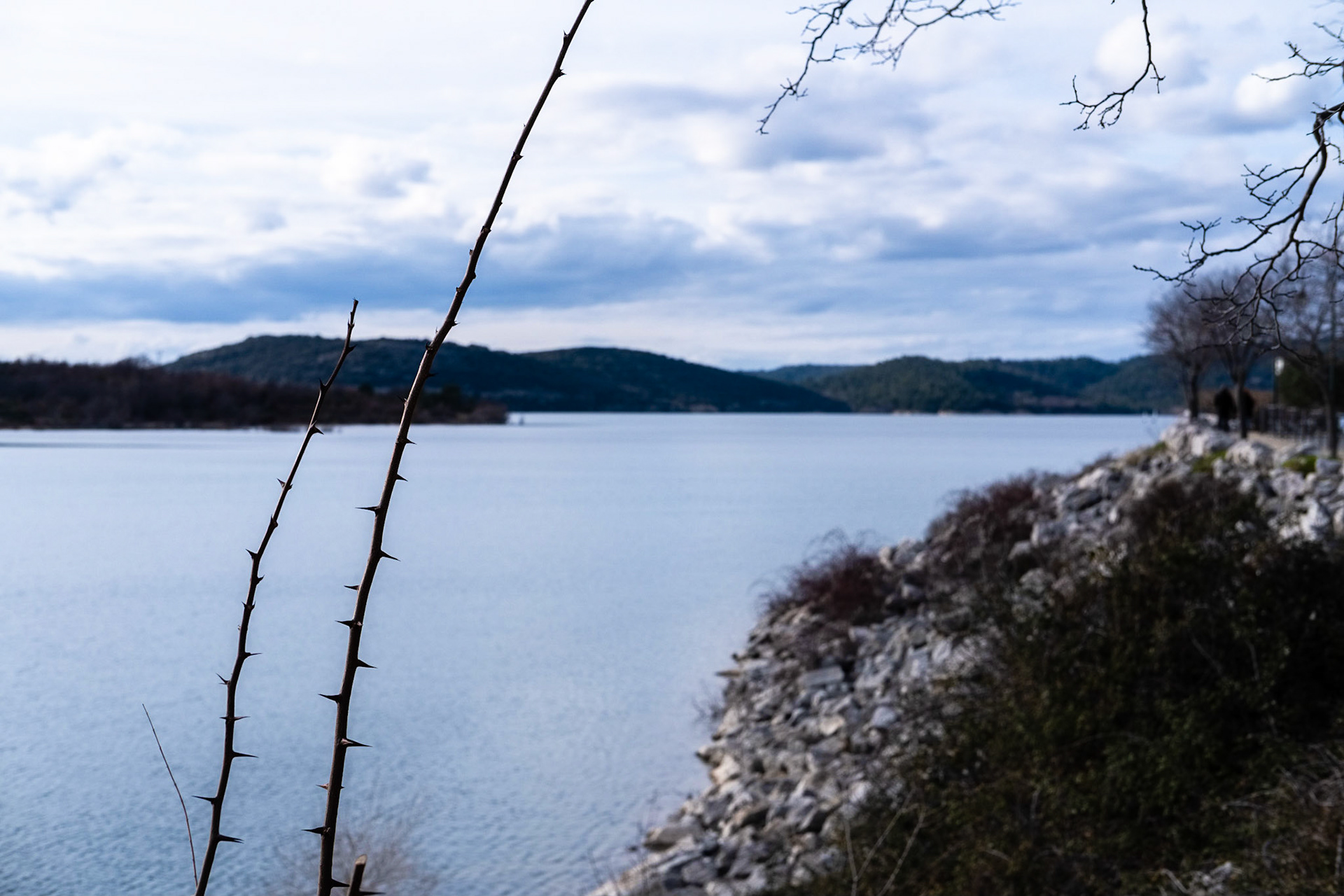Le Lac de Sainte Croix en hiver près de Bauduen, Var, France