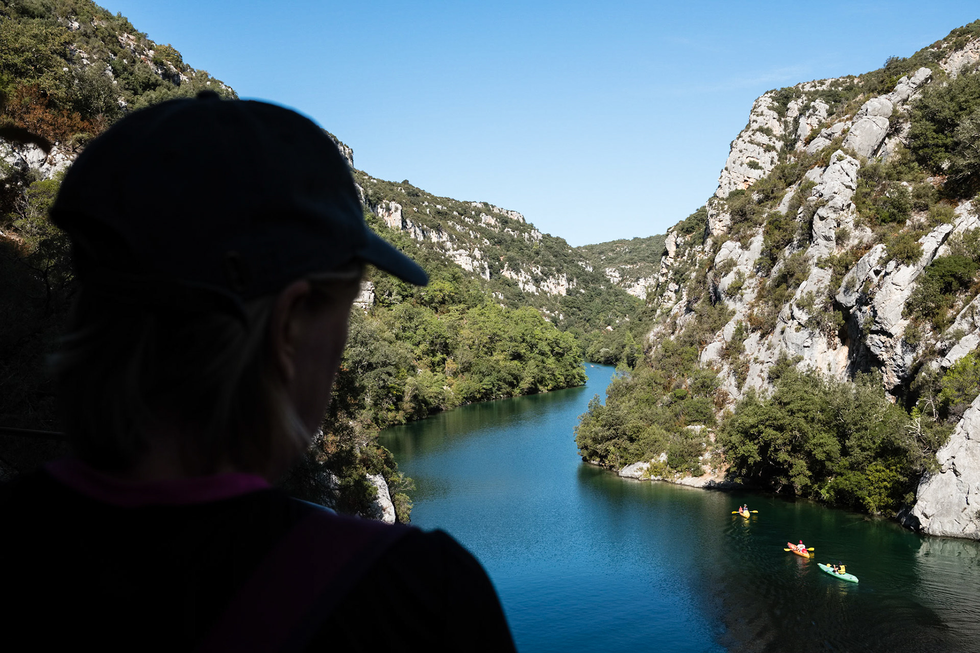 Les Basses Gorges du Verdon au départ de Quinson. Alpes de haute provence, France.