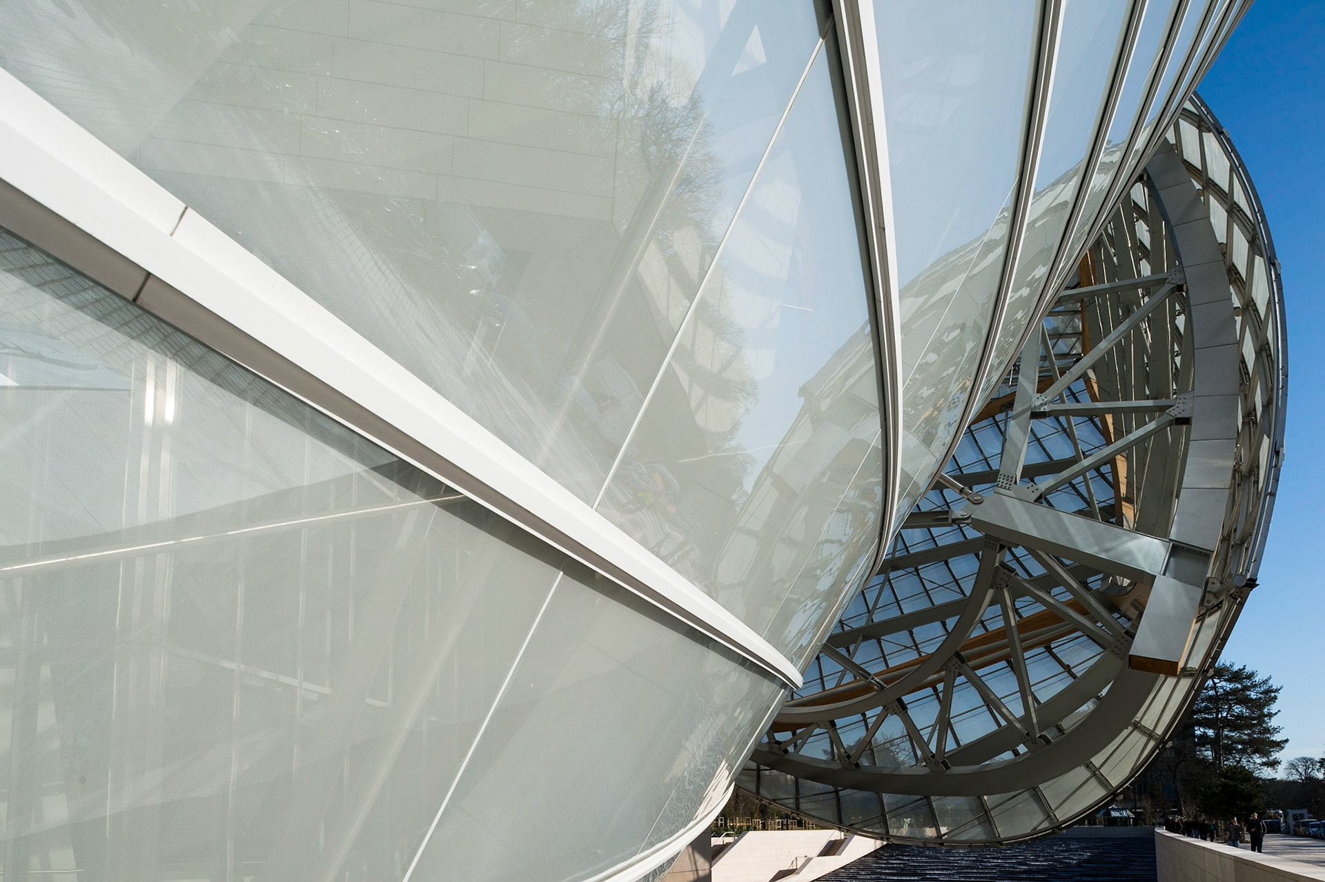 La Fondation d'entreprise Louis Vuitton, Paris. Frank Gehry architecte.