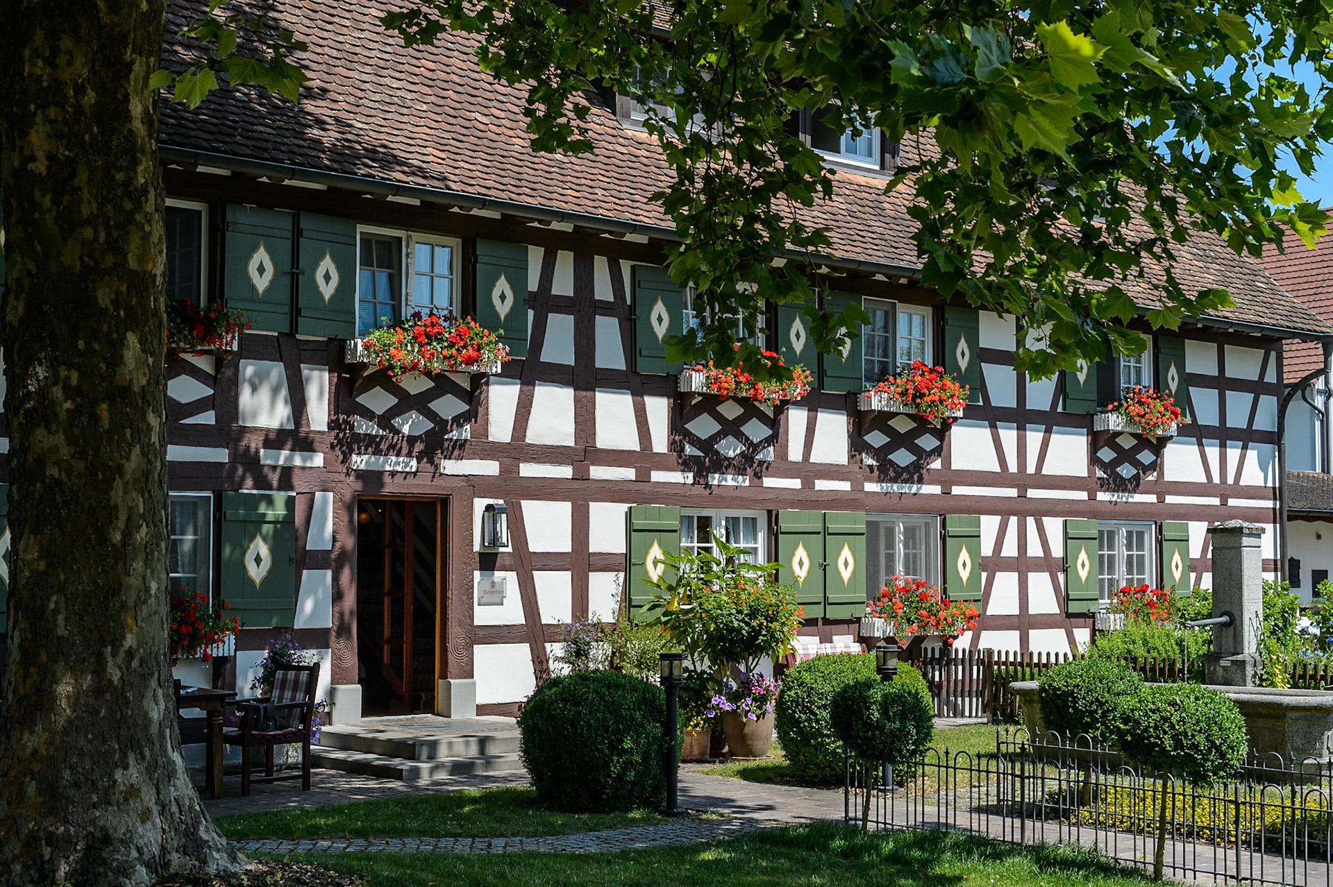 Seefelden am Bodensee. Lac de Constance, Bade-Wurtemberg, Allemagne.