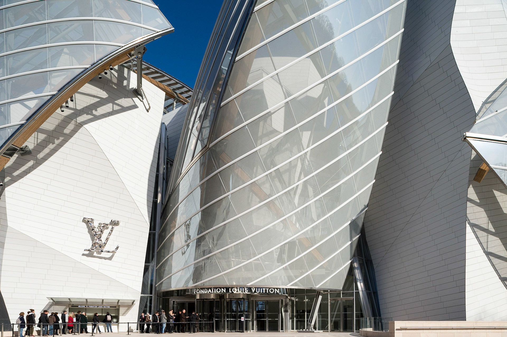 La Fondation d'entreprise Louis Vuitton, Paris. Frank Gehry architecte.