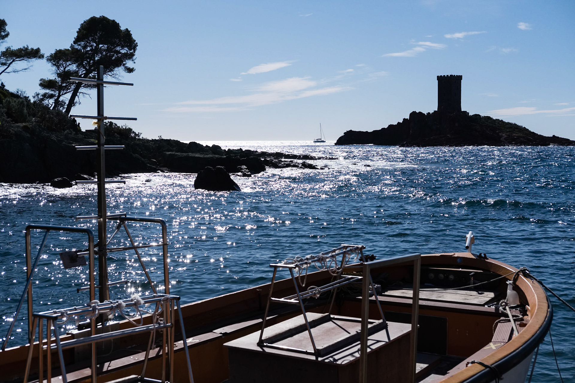 Le sentier du littoral entre Saint Raphaël et Agay. Saint Raphaël, Var, France