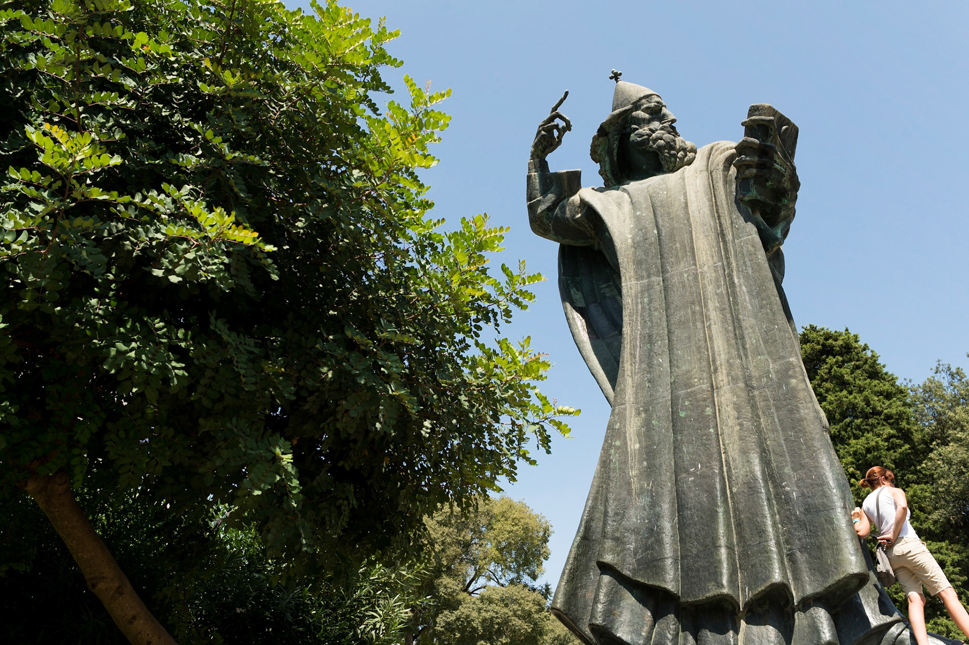 Statue de Grégoire de Nin, Split, Split-Dalmatie, en Croatie./ Statue Of Gregory Of Nin, Split, Split-Dalmatia, Croatia