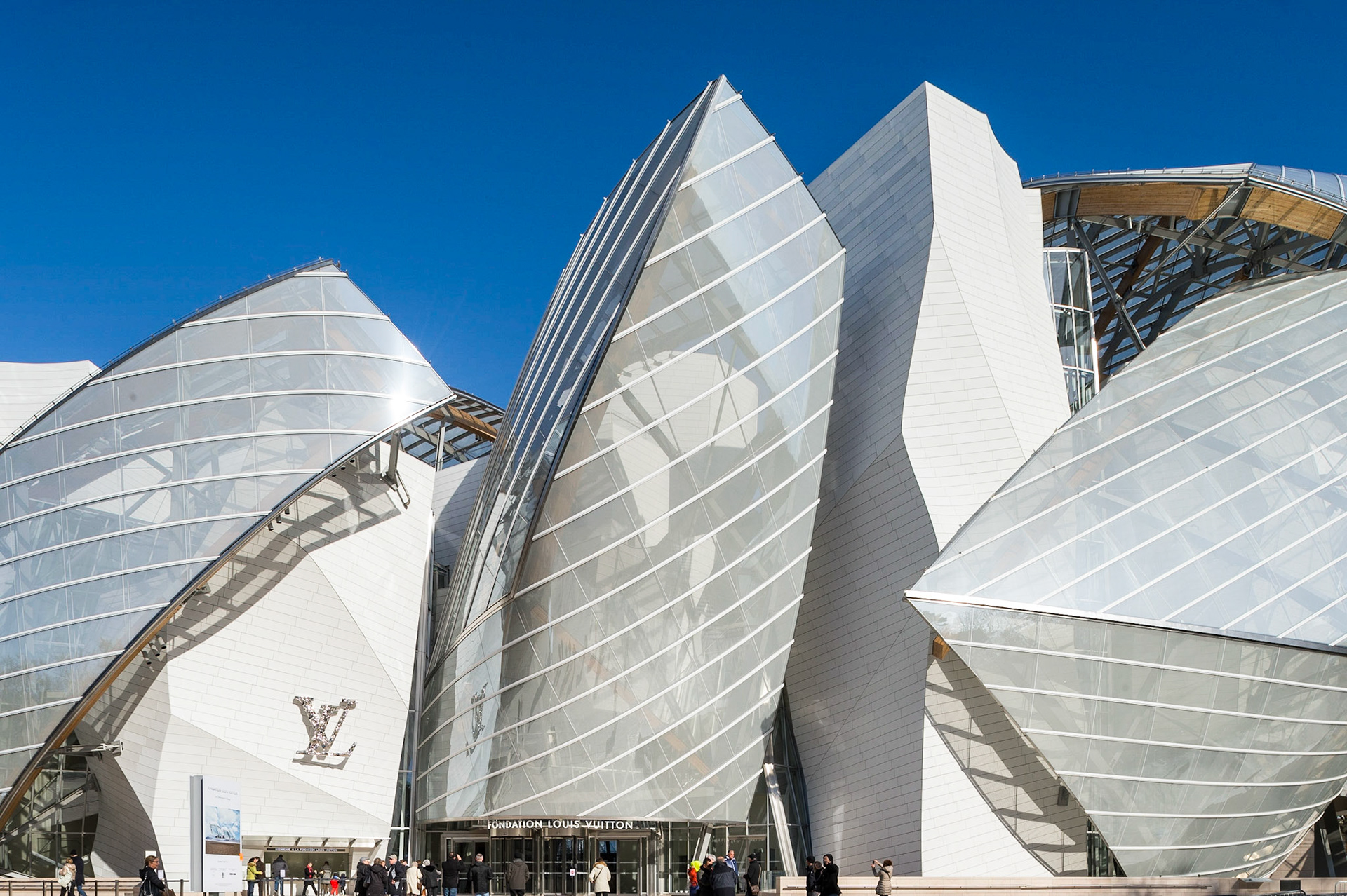 La Fondation d'entreprise Louis Vuitton, Paris. Frank Gehry architecte.