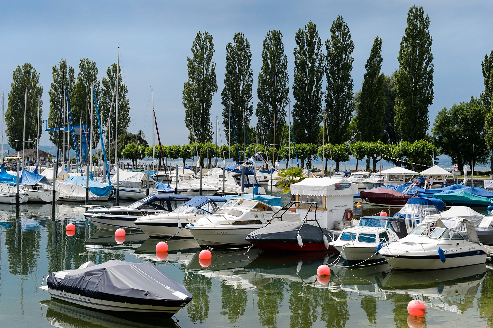 Unteruhldingen am Bodensee. Lac de Constance, Bade-Wurtemberg, Allemagne.