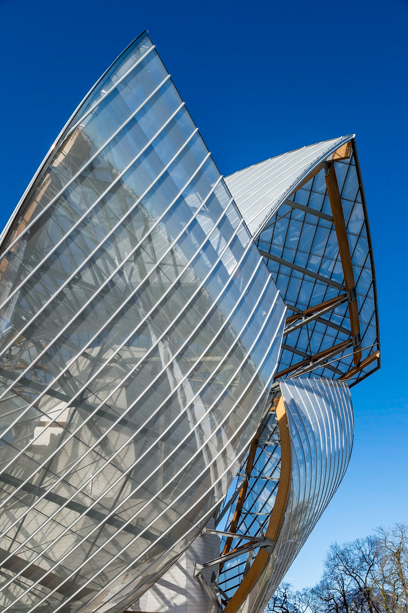 La Fondation d'entreprise Louis Vuitton, Paris. Frank Gehry architecte.