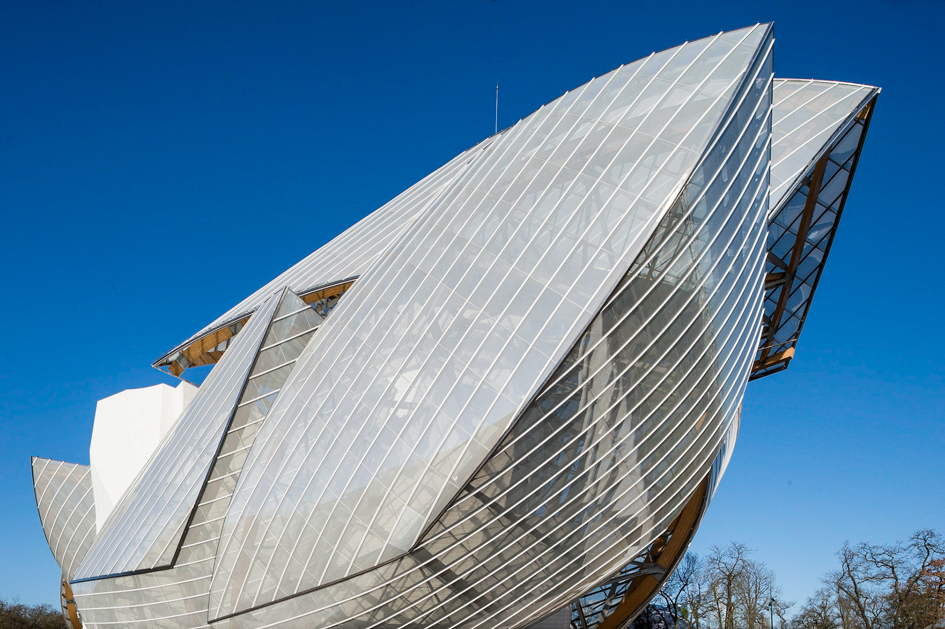 La Fondation d'entreprise Louis Vuitton, Paris. Frank Gehry architecte.