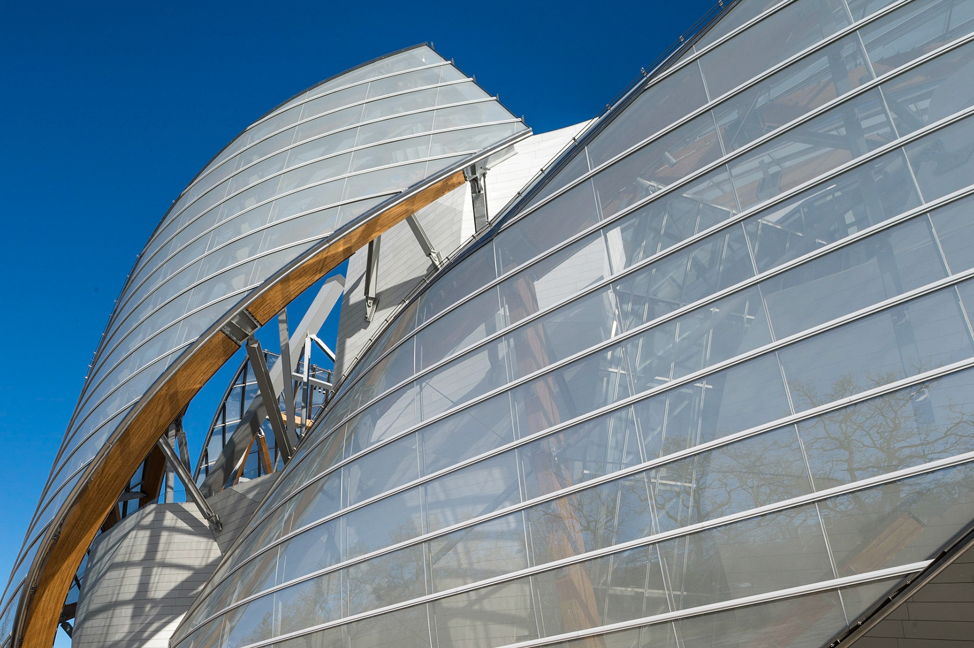 La Fondation d'entreprise Louis Vuitton, Paris. Frank Gehry architecte.