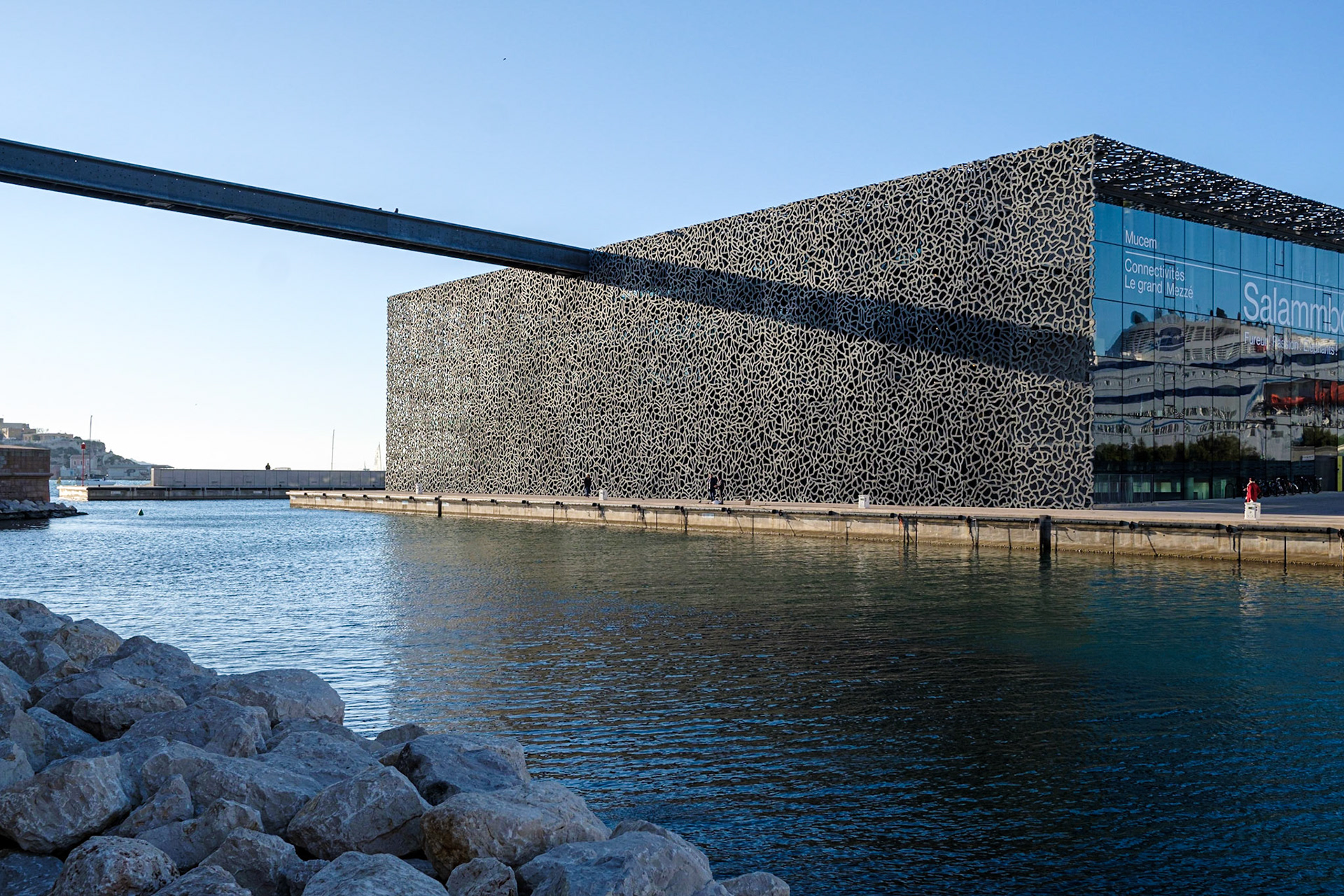 MUCEM, architecte Rudy Ricciotti (associé à Roland Carta). Marseille, Bouches du Rhône. France.