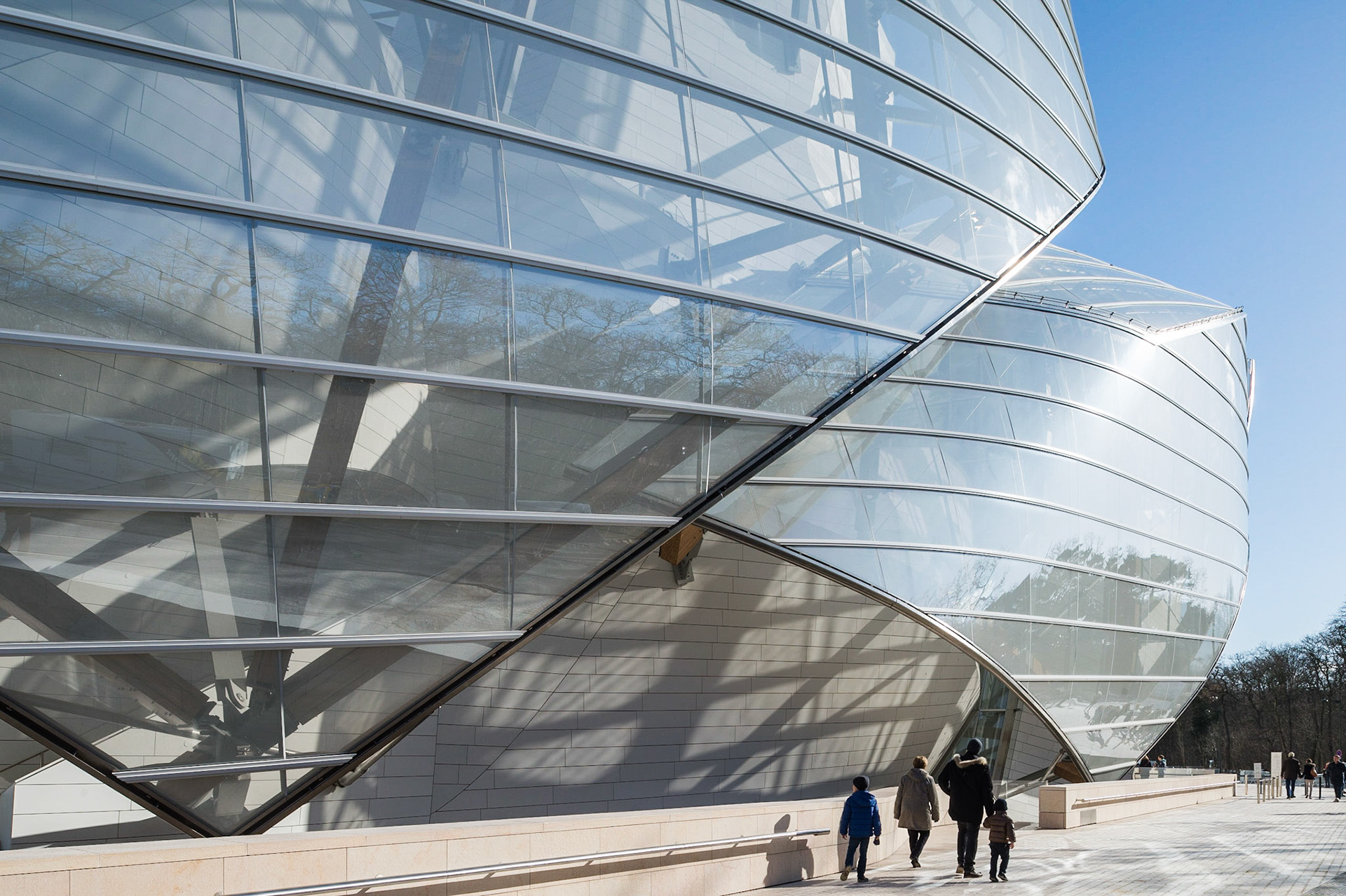 La Fondation d'entreprise Louis Vuitton, Paris. Frank Gehry architecte.