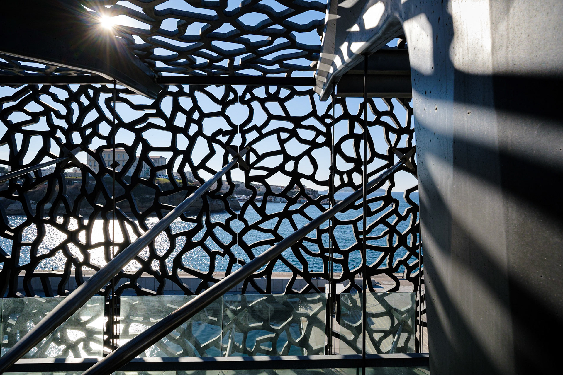 MUCEM, architecte Rudy Ricciotti (associé à Roland Carta). Marseille, Bouches du Rhône. France.