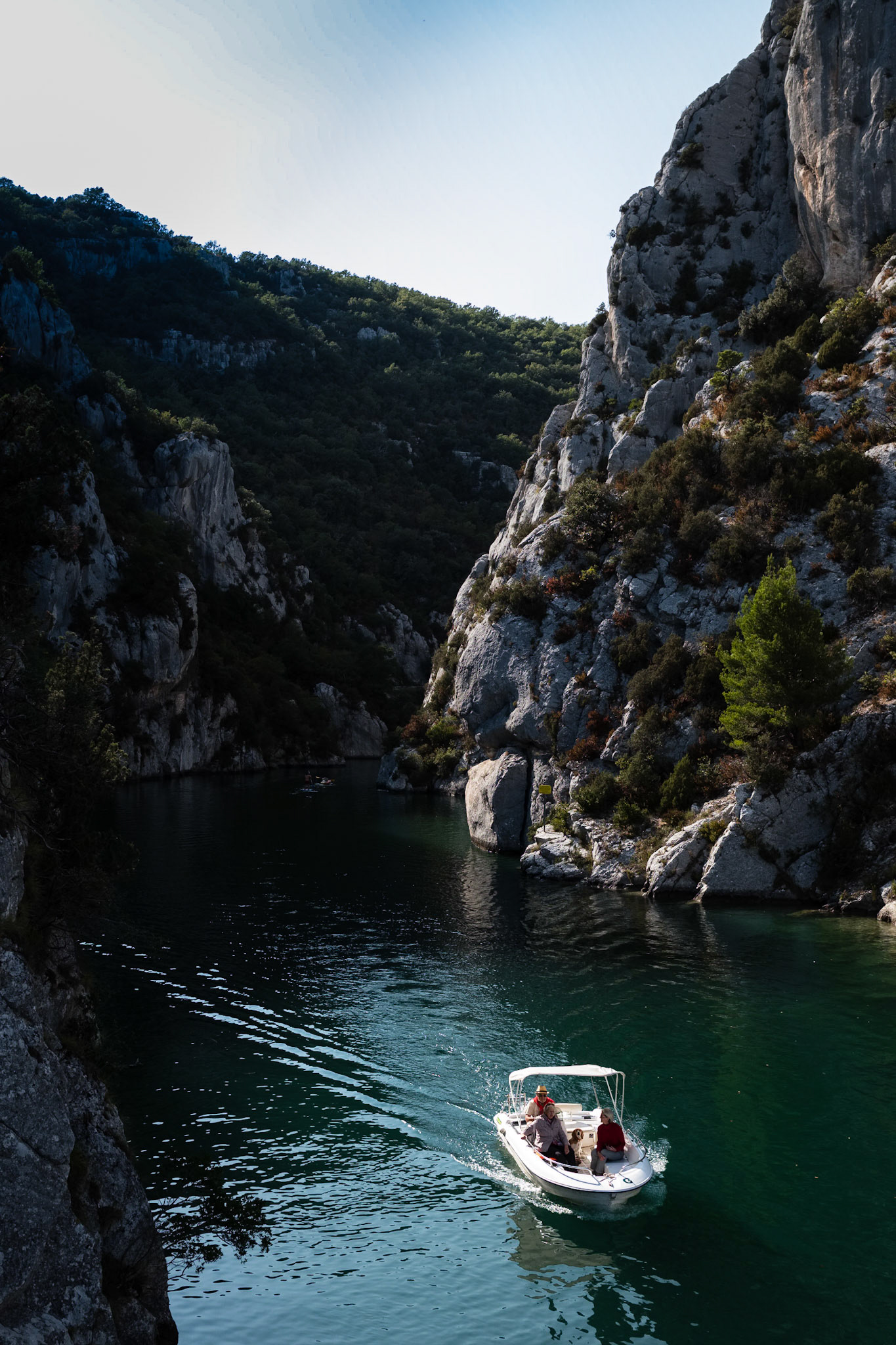 Les Basses Gorges du Verdon au départ de Quinson. Alpes de haute provence, France.
