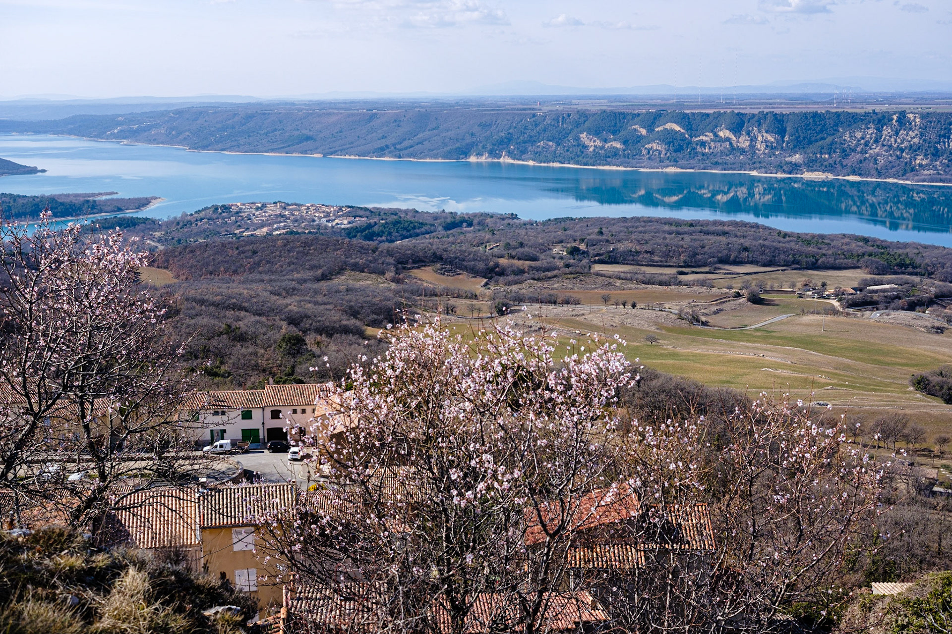 Le Village d'Aiguines dans le Var, France.