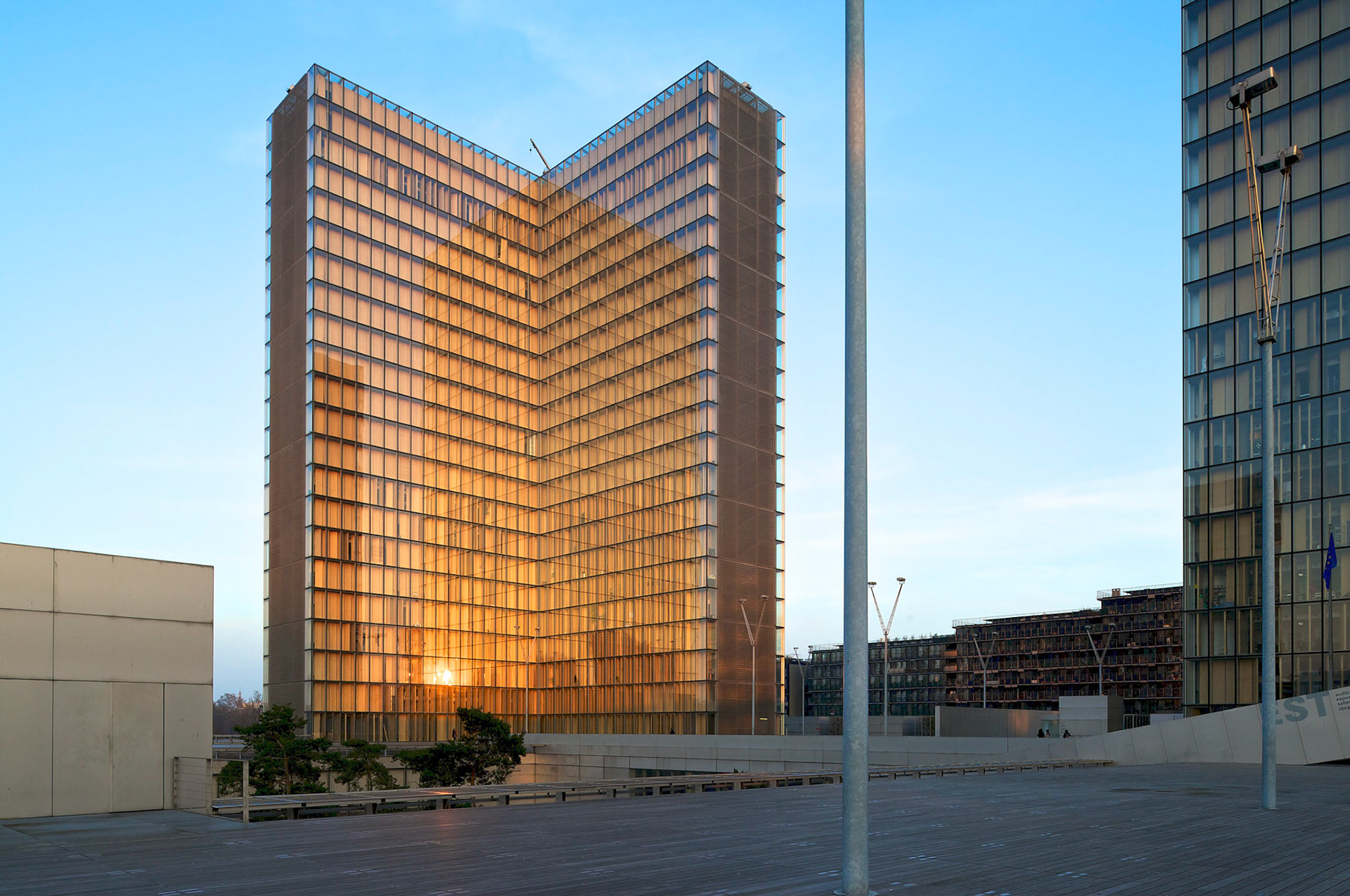 Bibliotheque Nationale Francois Mitterrand, Paris. Architecte Dominique Perrault.