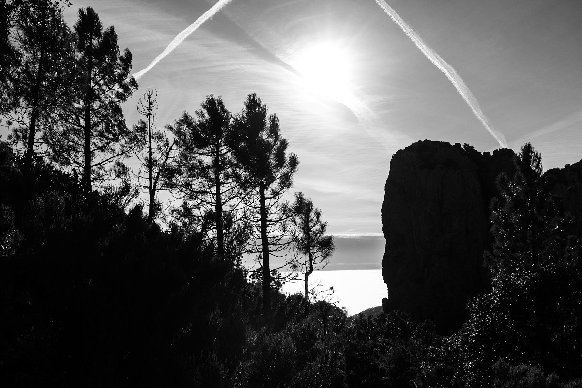 Paysages du Massif de l'Estérel, France.