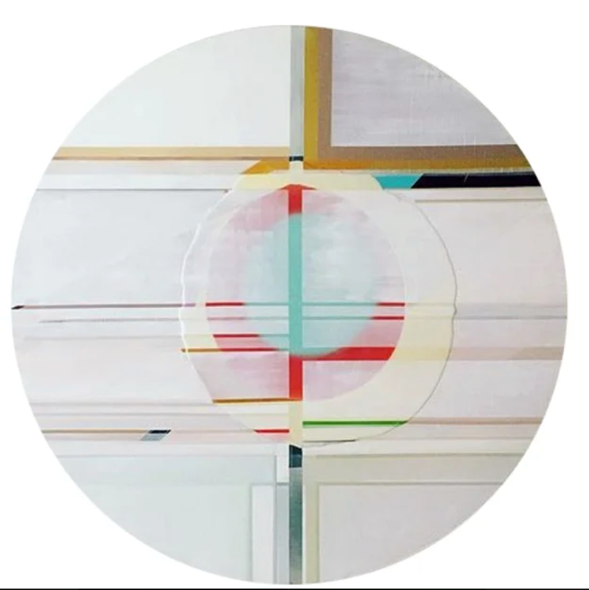 Unloaded: Tracey Emin Studio, 2012. Acrylic and Resin on Perspex. 153cm Diameter.