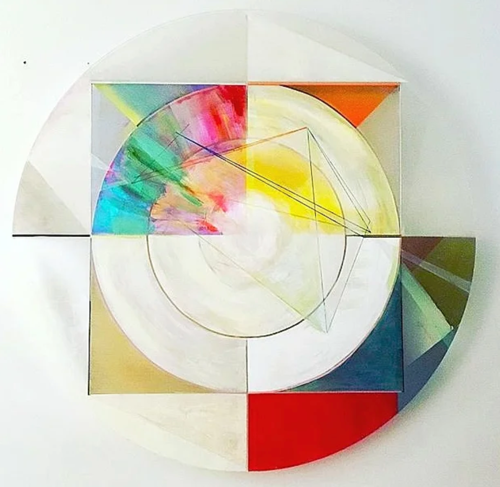 Galileo’s Assistant: David Bowie, 2008. Mixed Media on Wood Panel. In situ within a private collection. These views demonstrate how the celestial map of the "Starman" interacts with a modern domestic environment.