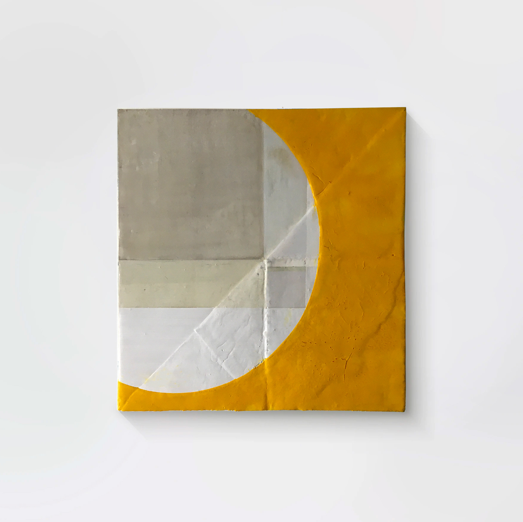New Life: Vitality Suspended, 2020. Mixed Media and Clear Resin on Wood Panel. 32cm x 32cm