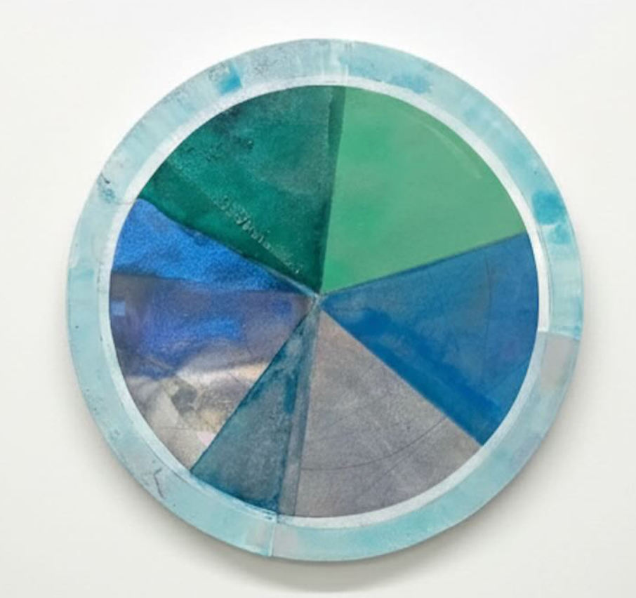 Indigo Oscillation. Rhythmic fields of colour mirroring the shifting Atlantic tides and tangled seaweed.