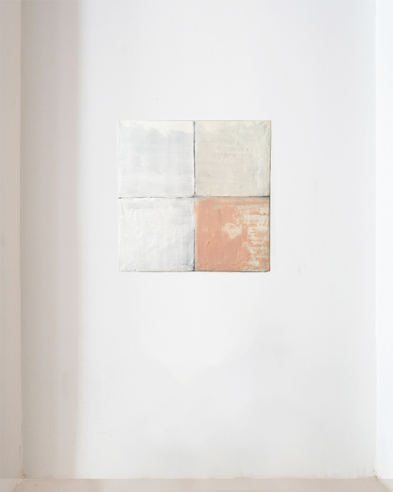 Love The Greyscale Everything: Residual Echo, 2019. Mixed Media on Paper. 32cm x 32 cm