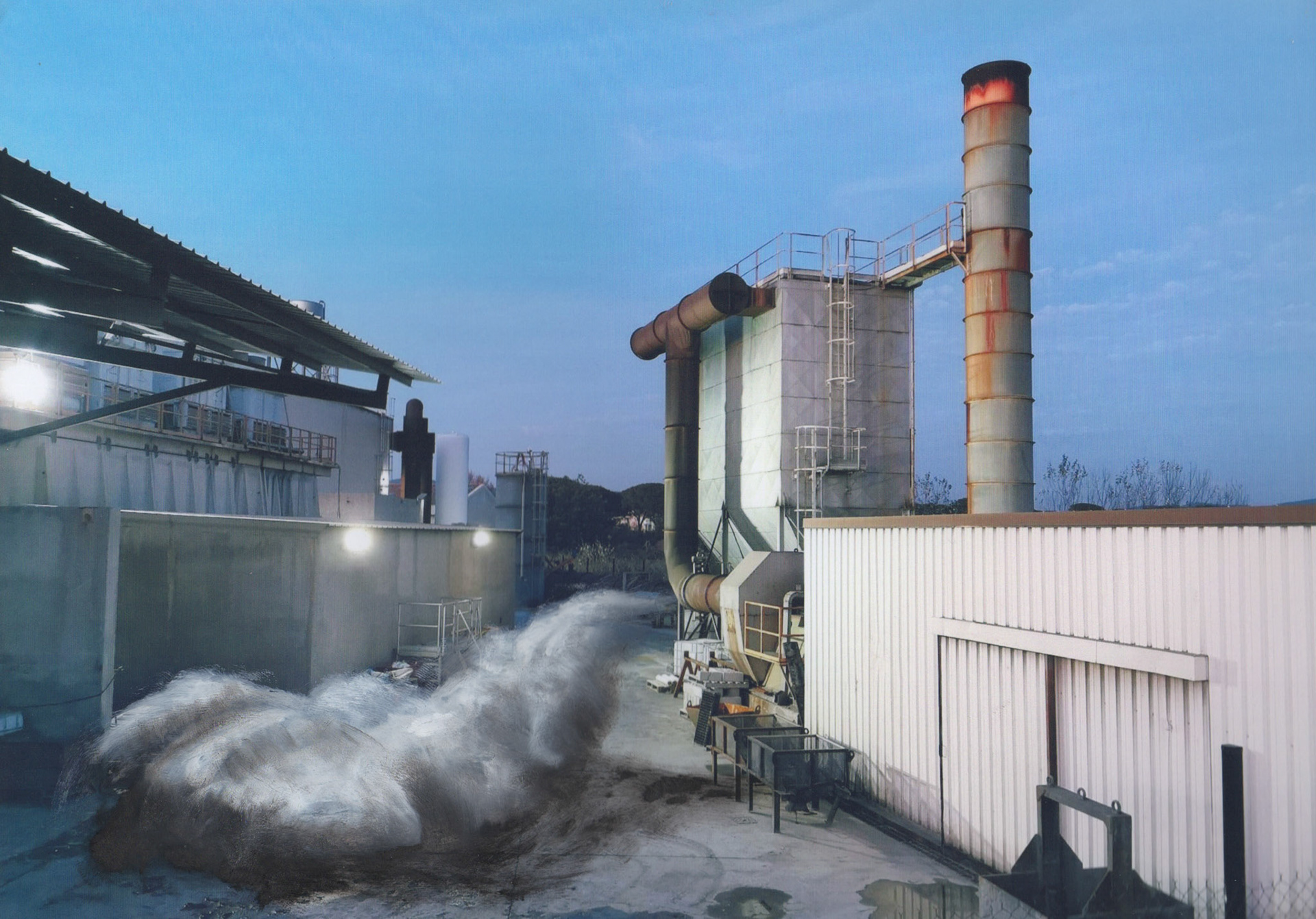 Road Book Cloud Puget 6.Technique à l'huile sur photographie. 21x30 cm.