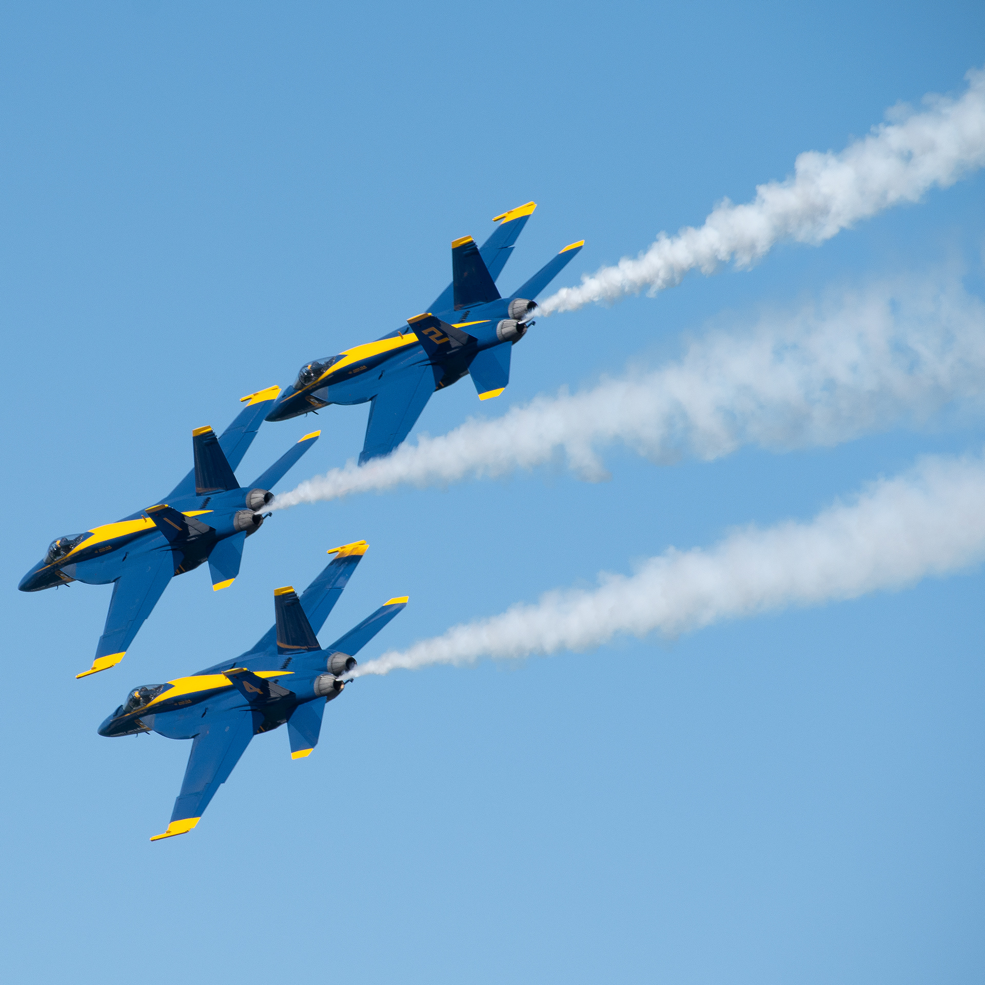 US Navy Blue Angels fly over San Francisco
