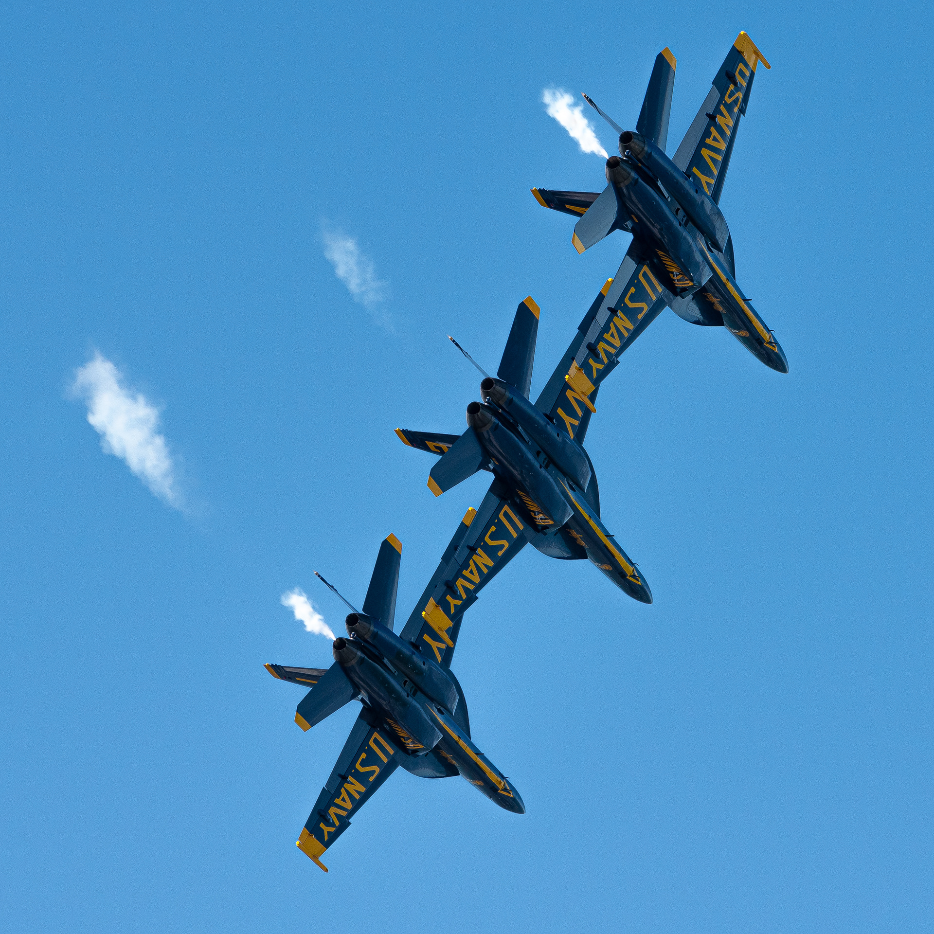 US Navy Blue Angels fly over San Francisco
