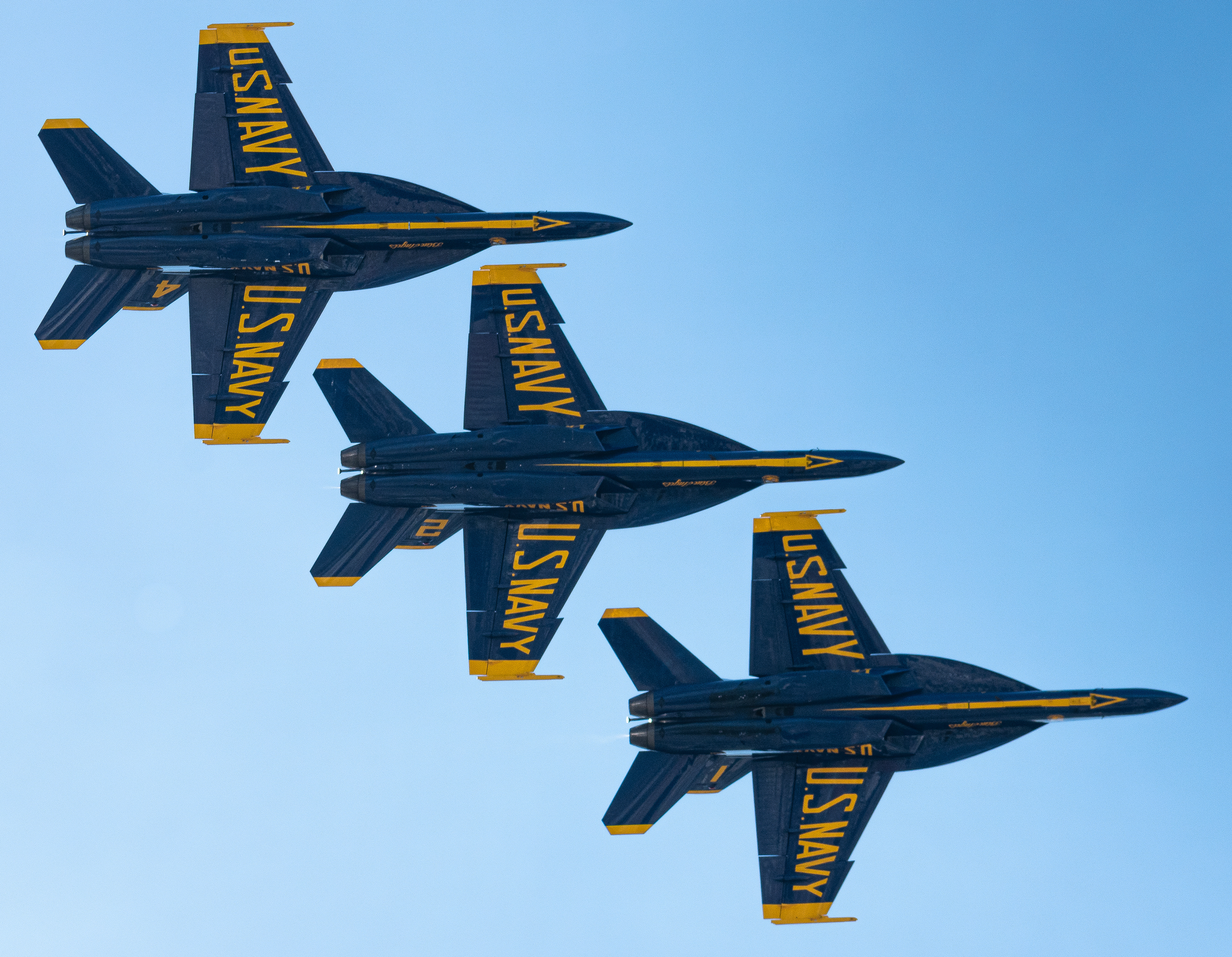US Navy Blue Angels fly over San Francisco