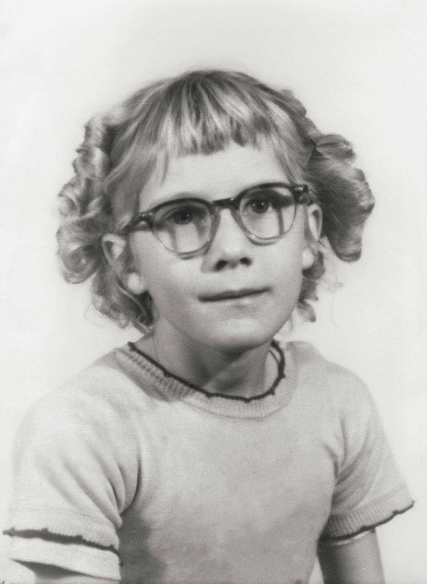Circa 1950's: Erline Davie. Daughter of Doris [Huculak] Davie (daughter of John Huculak and Annie [Darda] Huculak.