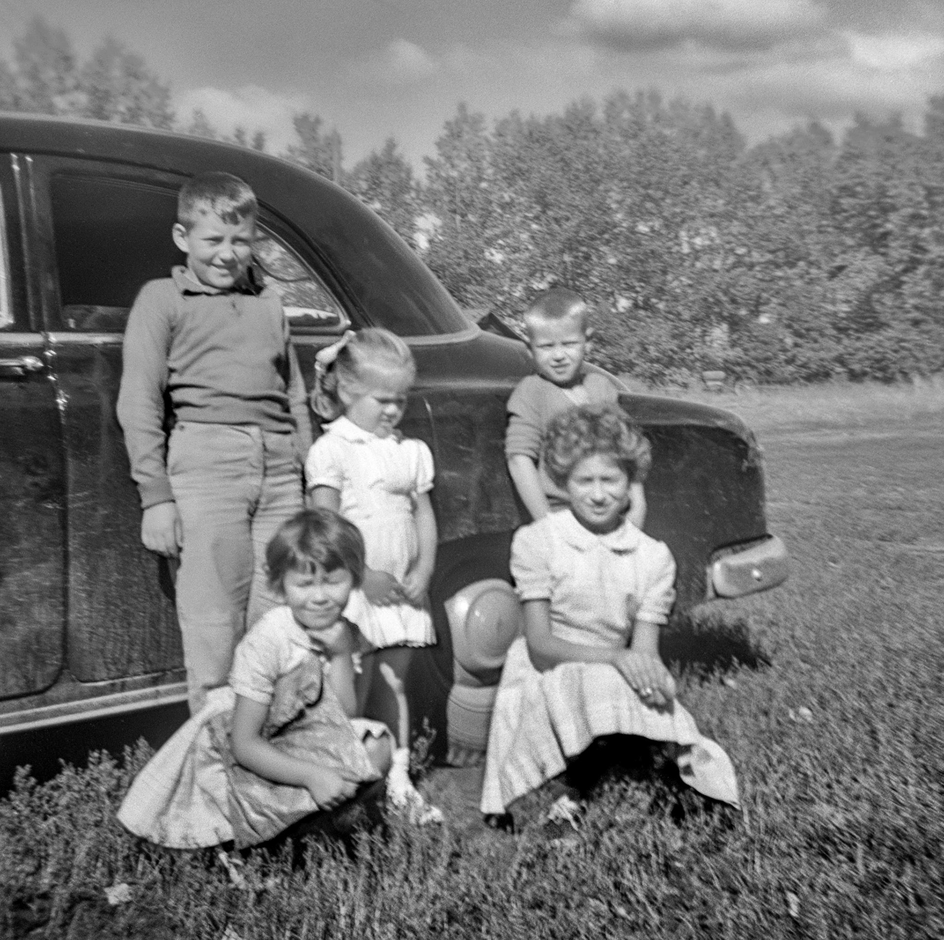 Circa 1957• L to R: Back - Donald Romanko (9) - Anita Shewchuk (3) - Barry Romanko (5) - Front - Karyn Shewchuk (4) -  Robben Shewchuk (7)