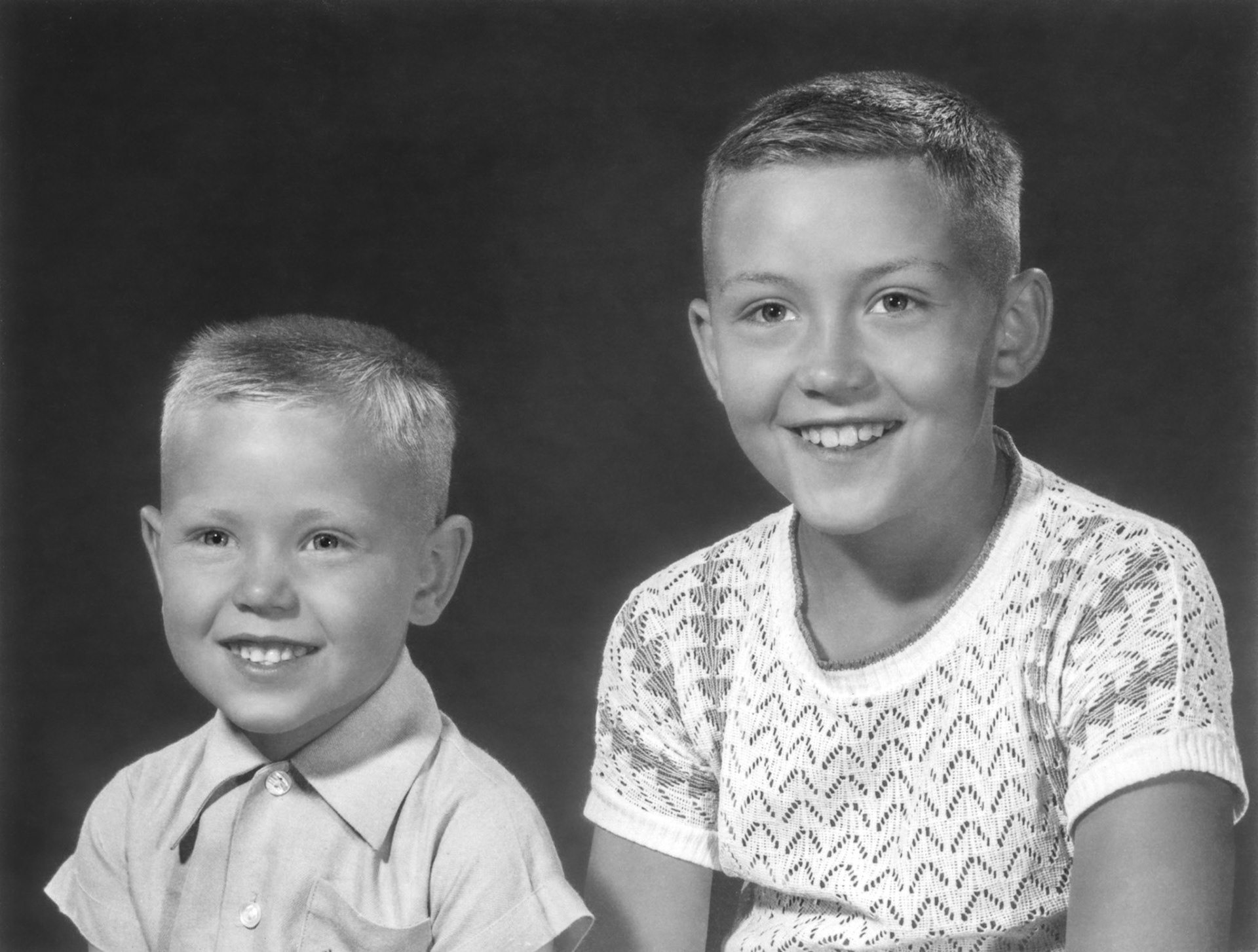 1957: Romanko brothers L to R: Barry (age 5) Donald (age 9).