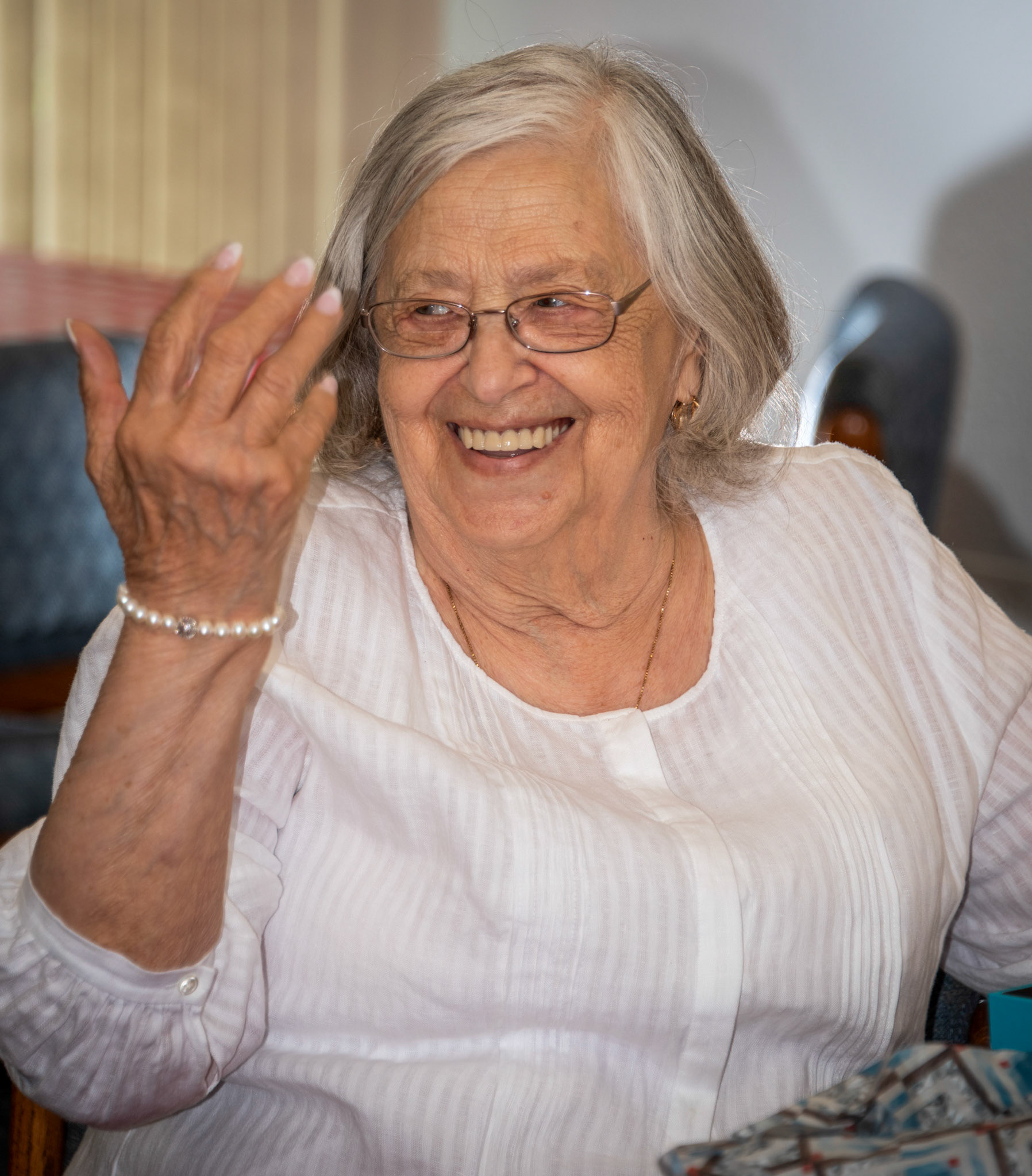 30 June 2019: Kathleen [Shewchuk] Huculak at her 85th birthday party, Edmonton, Alberta. Youngest daughter of Mike Shewchuk and Christina [Huculak] Shewchuk (no relation to Huculak family of marriage. As I like to think of it "Huculak" is as common as "Smith" in the olde country) :-D LOL Photo credit: Brian M Huculak.
