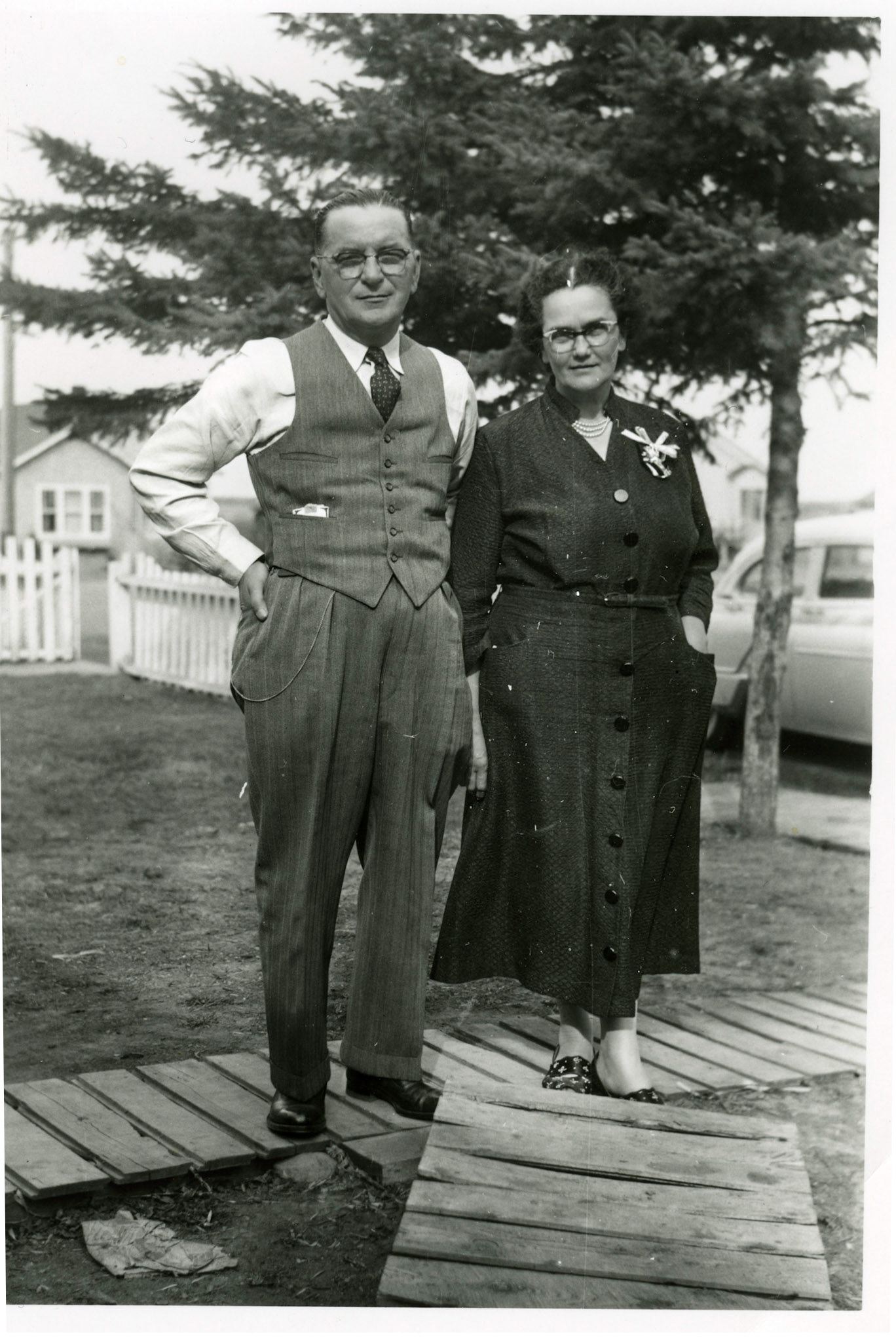 1956 • BEFORE • Nick Shewchuk (54) and Dora [Bidniak] Shewchuk (49)