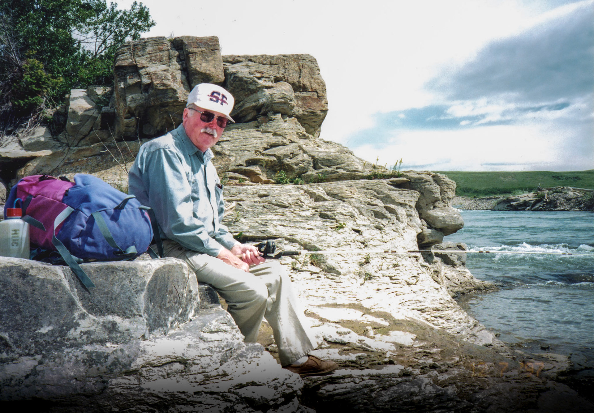 Circa 1996 • John Huculak (63) near Pincher Creek, AB. Photo credit: Brian M Huculak