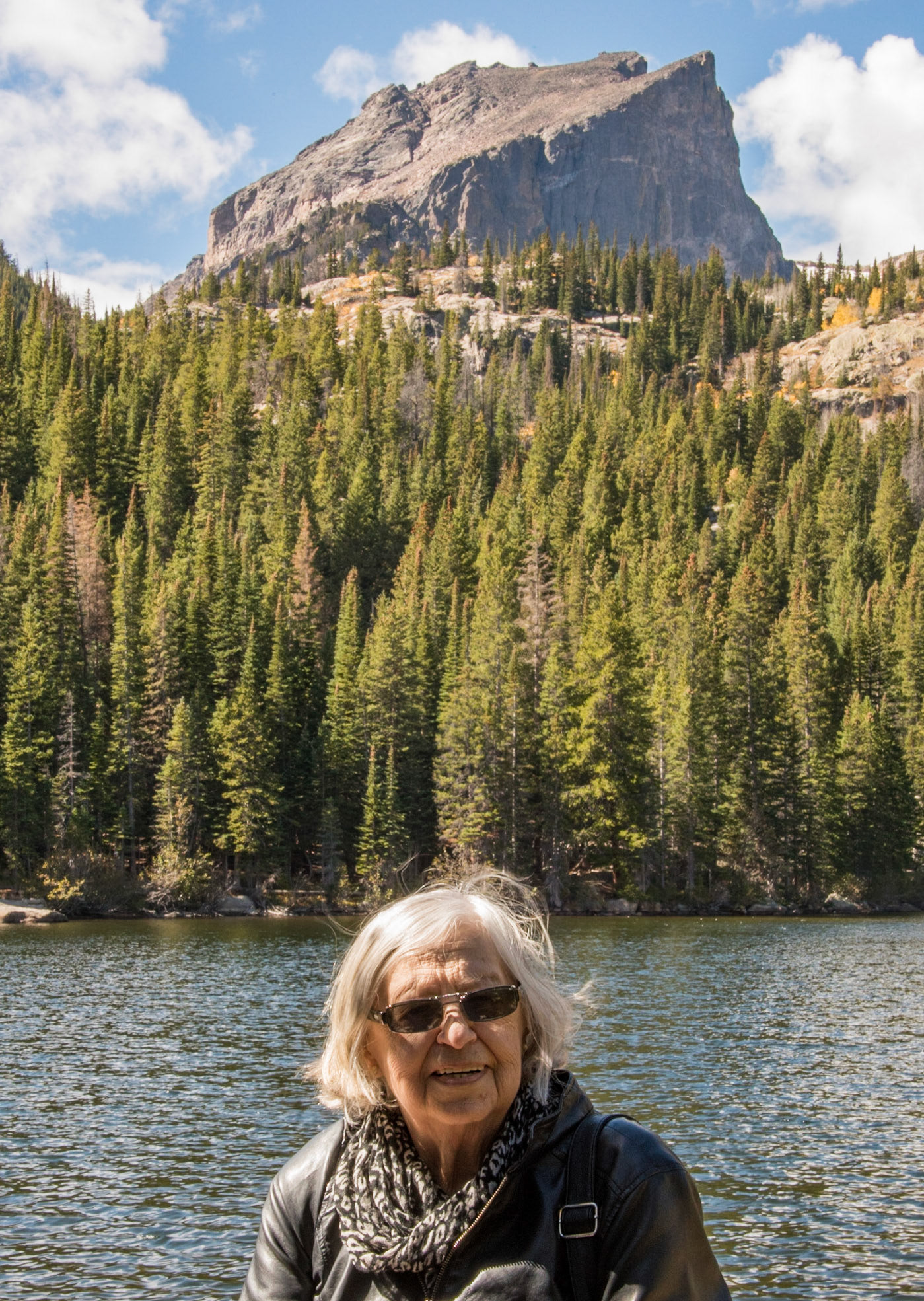 01 Oct 2016: Kathleen [Shewchuk] Huculak at Bear Lake, Rocky Mountain National Park, Colorado. Photo credit: Brian M Huculak