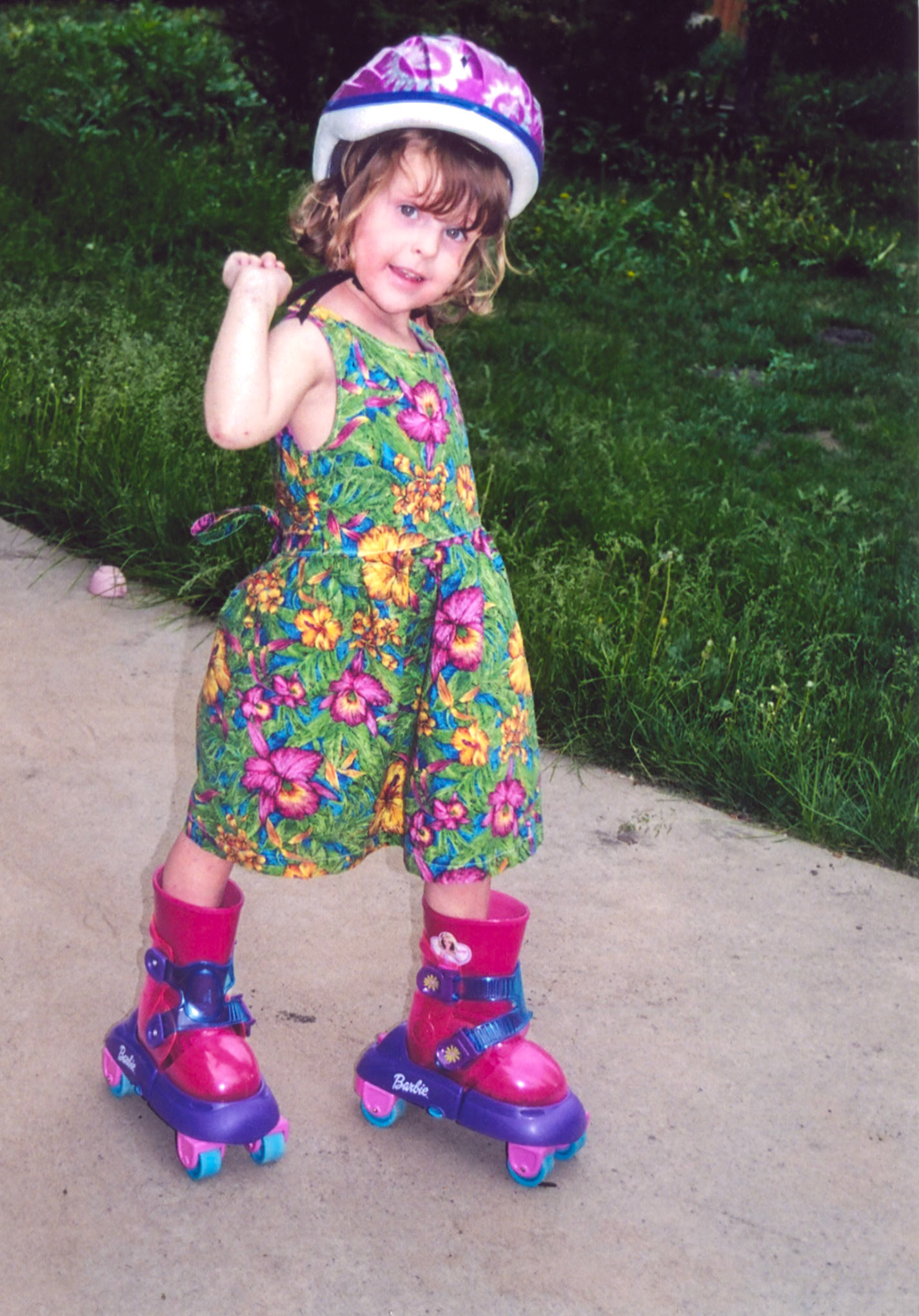 Alesia Emment c.2003 approx age 6. Daughter of Barry Emment and Lee-Ann [Huculak] Emment. Photo credit unknown, likely Lee-Ann or Barry.