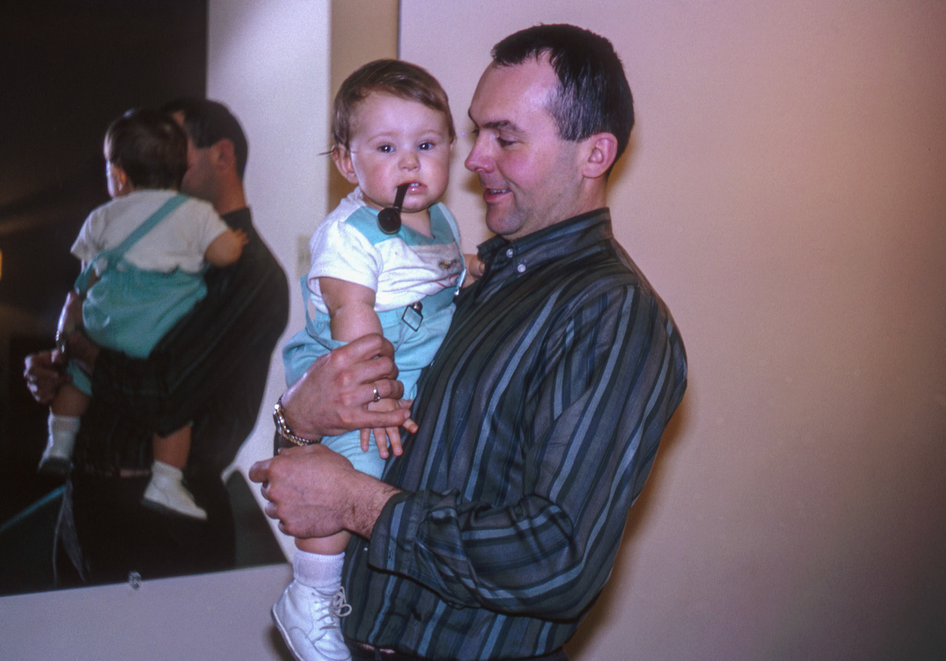 Brian Huculak (1) with father John Huculak (32), Edmonton, AB, 1965. Photo credit Kathleen Huculak.