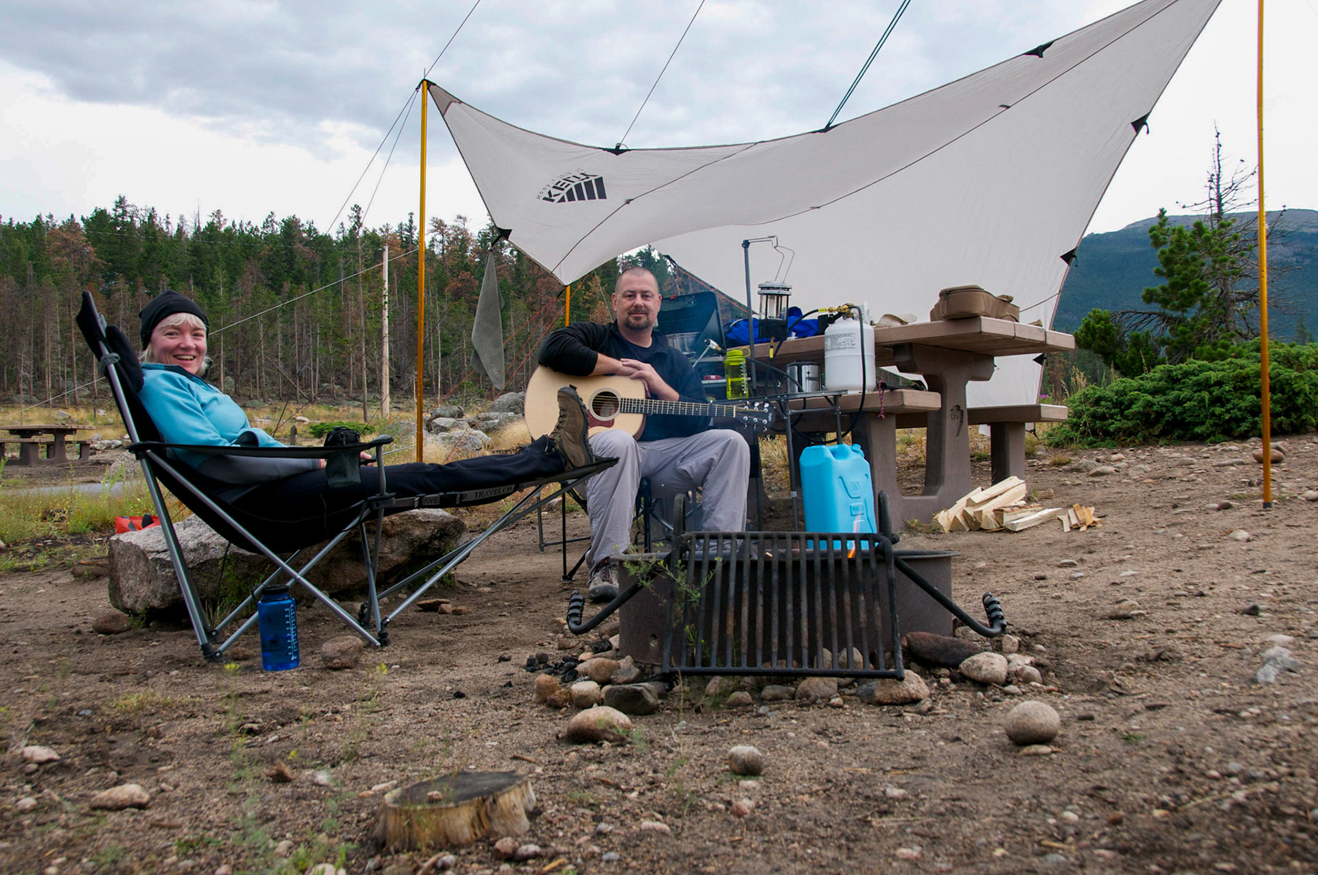 28 Aug 2011: Rocky Mountain National Park, Colorado. Paula Rosson - Brian Huculak. Photo credit: Brian Huculak camera self timer