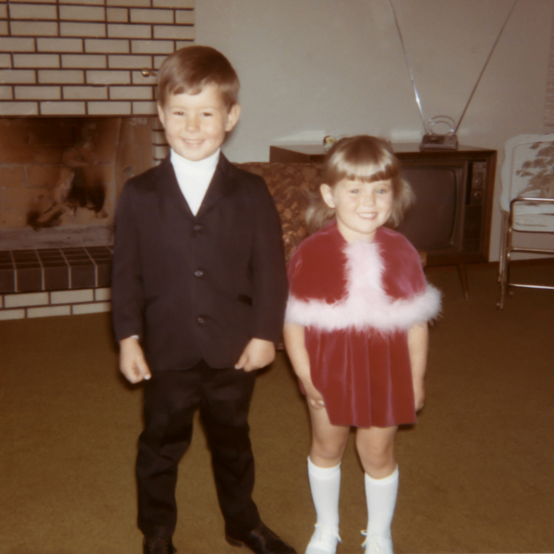 1969: Brian and Lee-Ann Huculak taken in the family home of John &amp; Kathleen Huculak (parents) in north Edmonton, Alberta. Photo Crediit:Unknown but likely Kathleen Huculak.