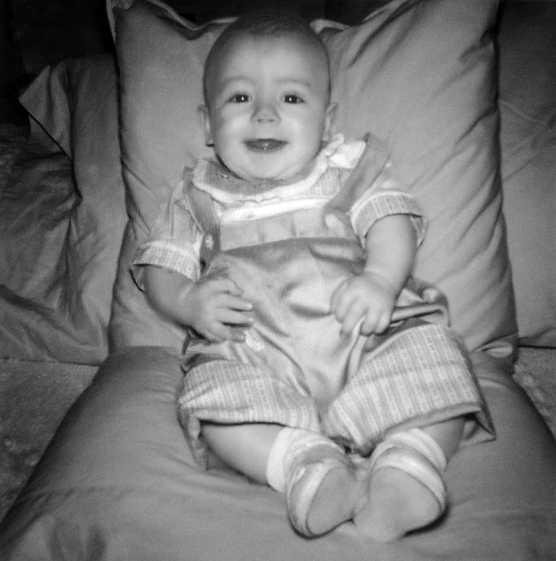 July 1960 • Ken Huculak (approx. 7 months old). Son of George (Willis) Huculak and Ricki (Erica) [Brom] Huculak