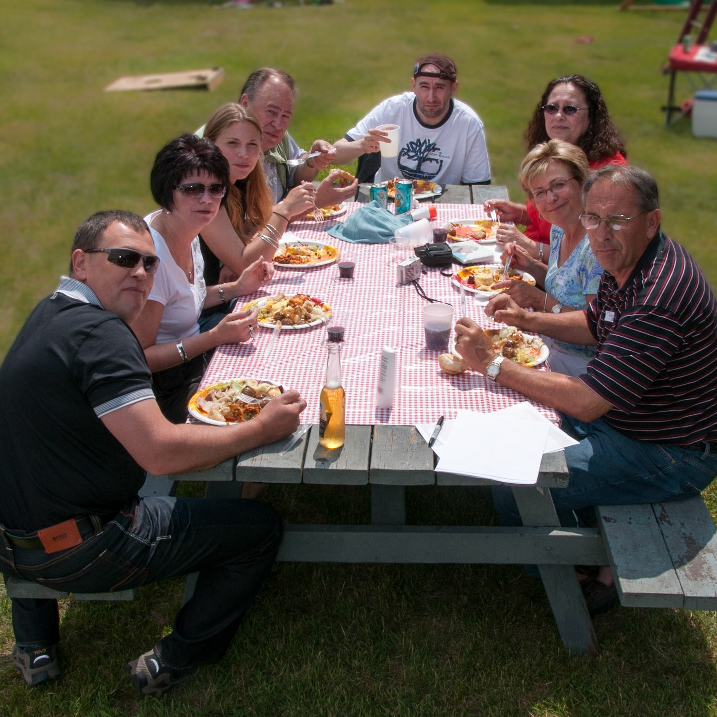 Jul 2009: Team Megley taken on the Gerald and Myrna Tatarin farm (original homestead of Mike M Shewchuk). Photo credit: Brian M Huculak
