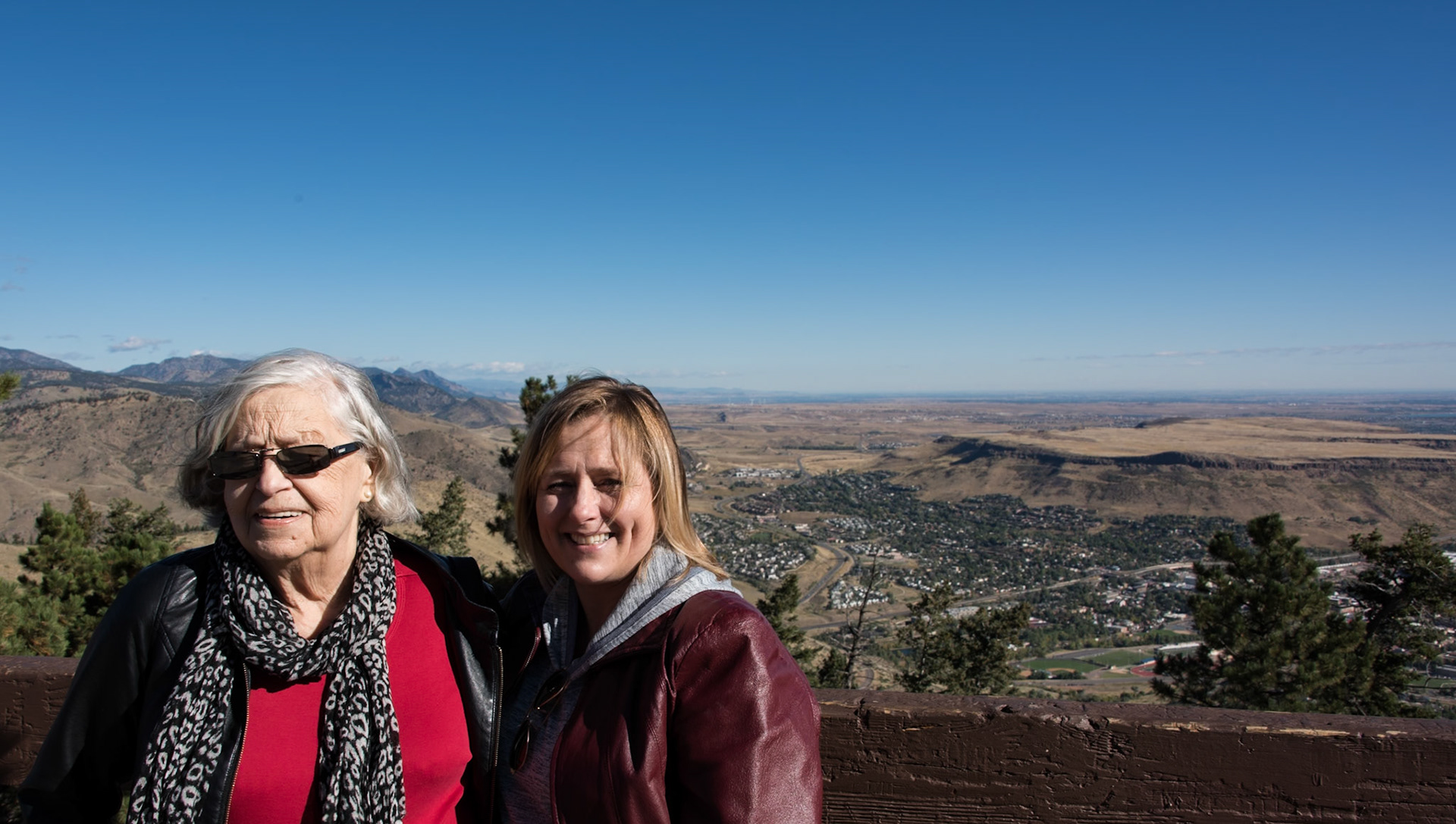Sept 2016: Kathleen [Shewchuk] Huculak and daughter Lee-Ann [Huculak] Emment. Lookout Mountain, Golden, Colorado. Photo credit Brian Huculak.