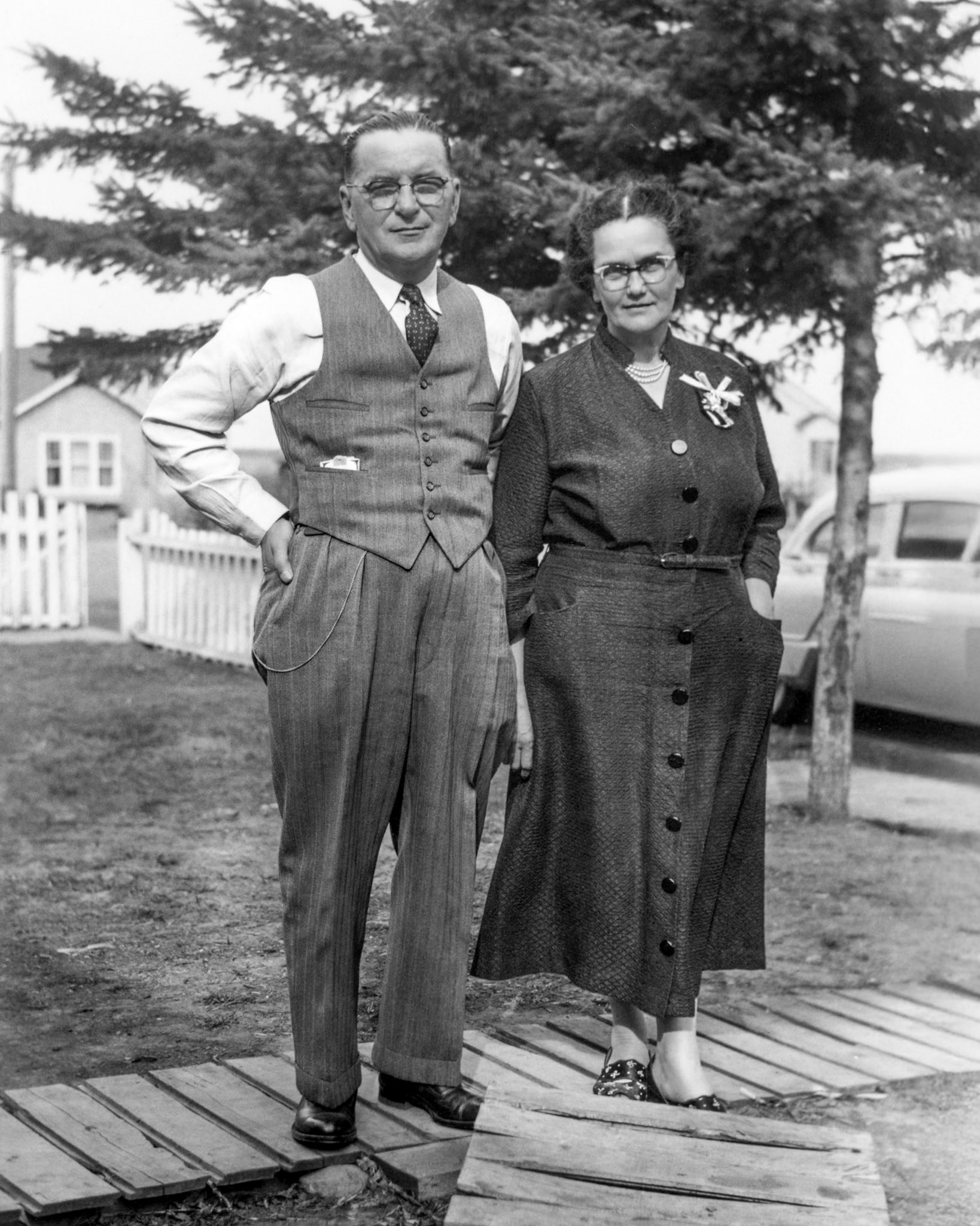 1956 • AFTER • Nick Shewchuk (54) and Dora [Bidniak] Shewchuk (49)