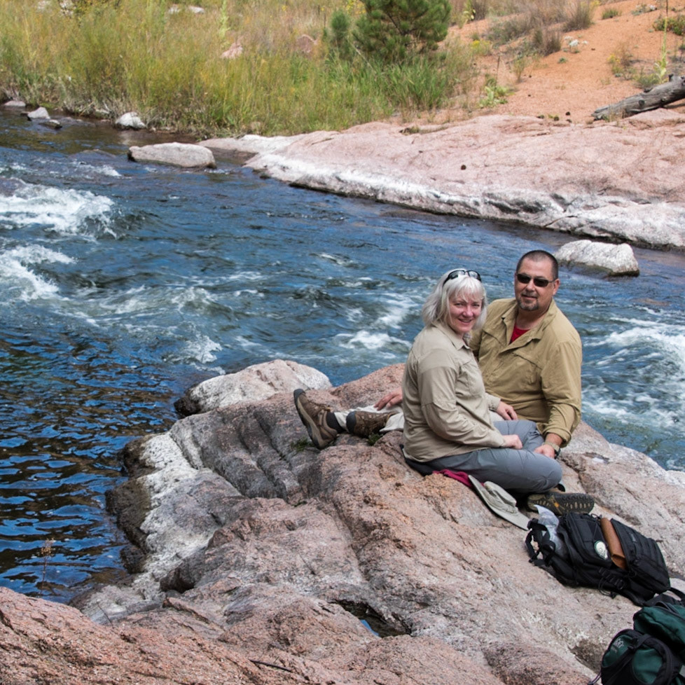 16 Sept 2017: Brian Huculak and Paula Rosson somewhere in the Colorado Rockies. Photo credit: Brian M Huculak